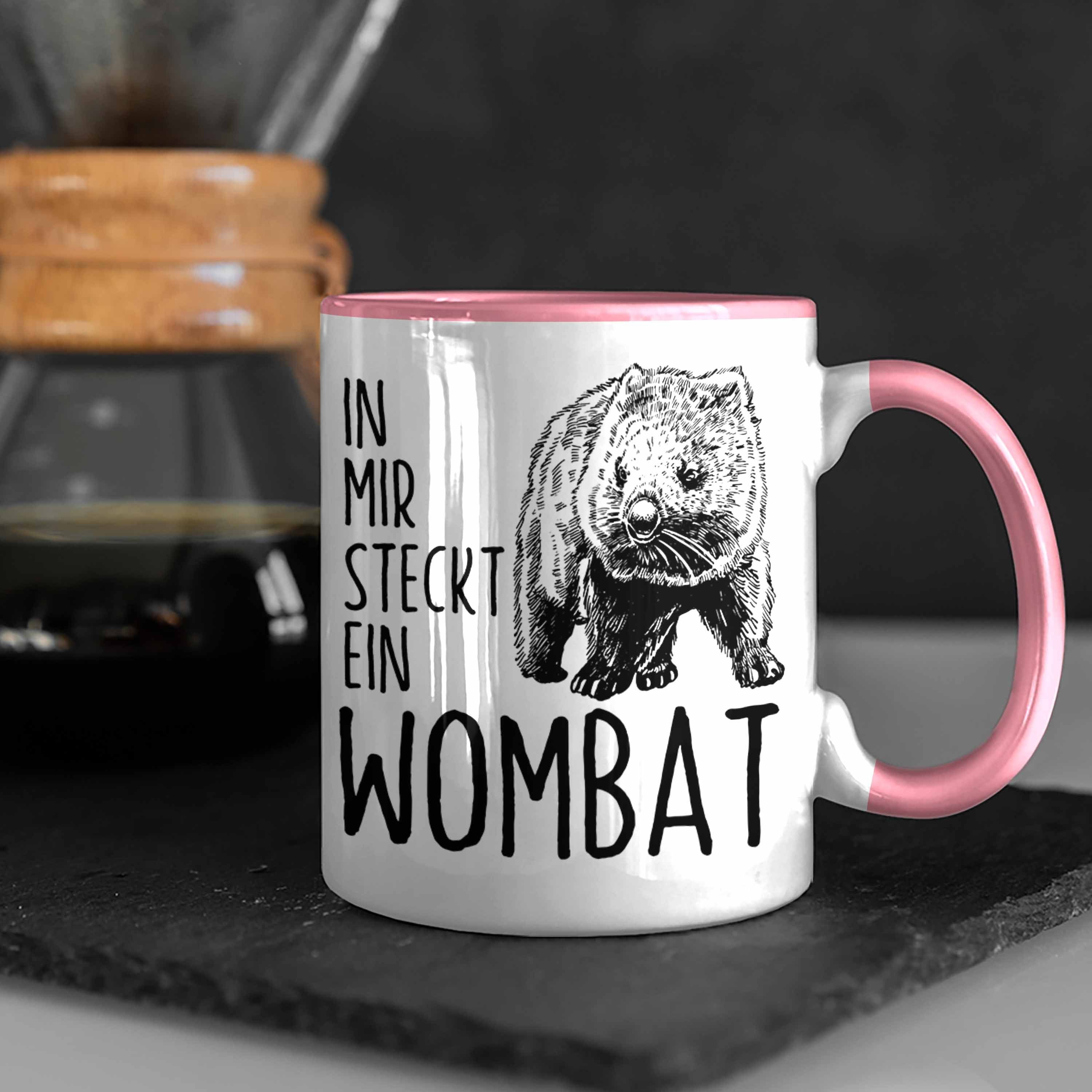 Trendation Tasse Wombat Tasse Rosa Wombat Steckt Ein Liebhaber In Wombat Mir Geschenk für