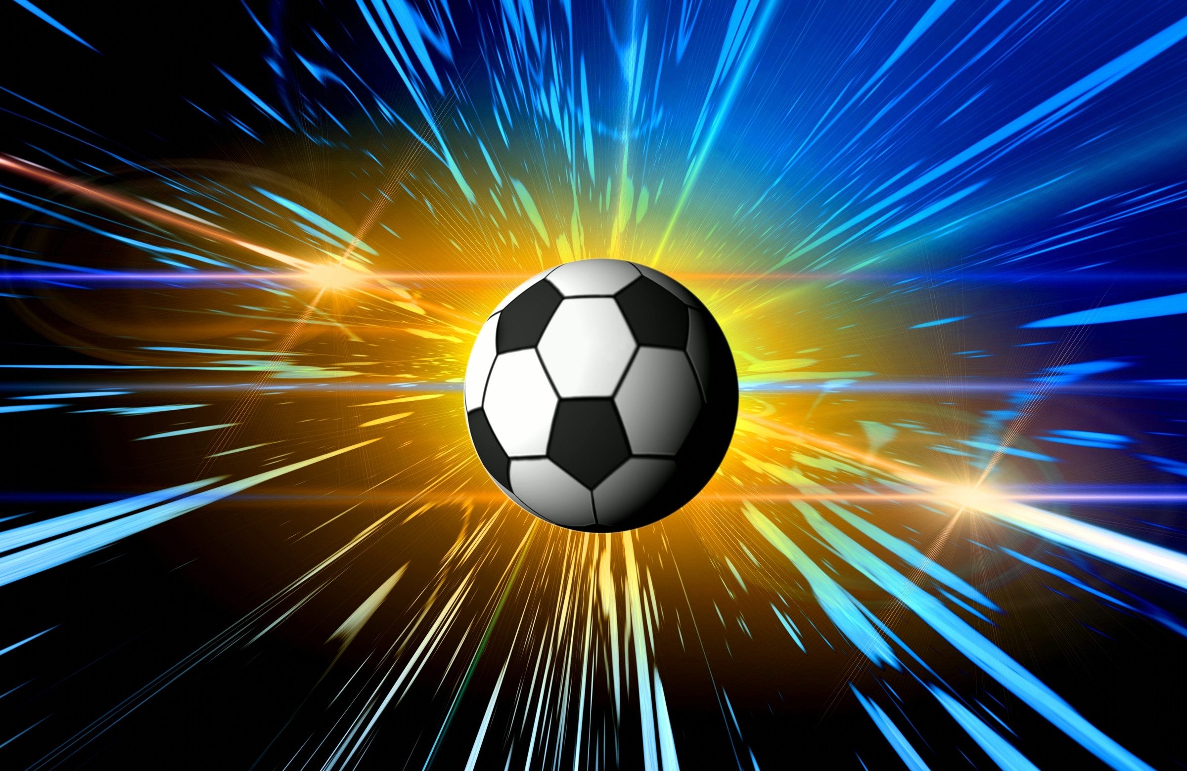 Papermoon Fototapete VLIES-Tapete Premium "Fußball", Kleister KOSTENLOS, reduziert, 3D-Effekt, restlos trocken abziehbar, (5634), Wandtapete Bild Dekoration Wand-Dekor Motiv Tapete Poster