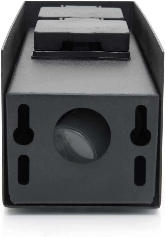 G&L Gartensteckdose Steckdosensäule Edelstahl, 2 / 4 Steckdosen, 1-St., Energiesäule