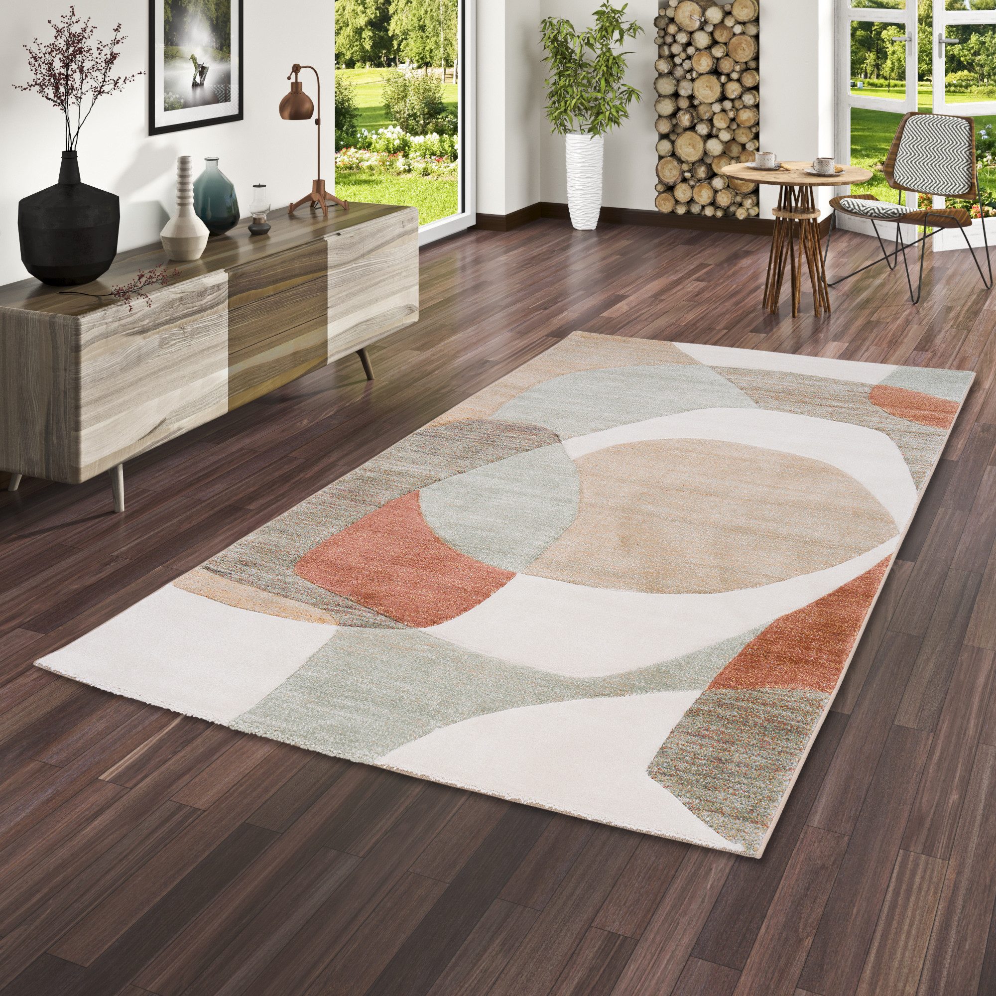 Pergamon Designteppich Designer Teppich Maui Modern, Rechteckig, Höhe: 13 mm