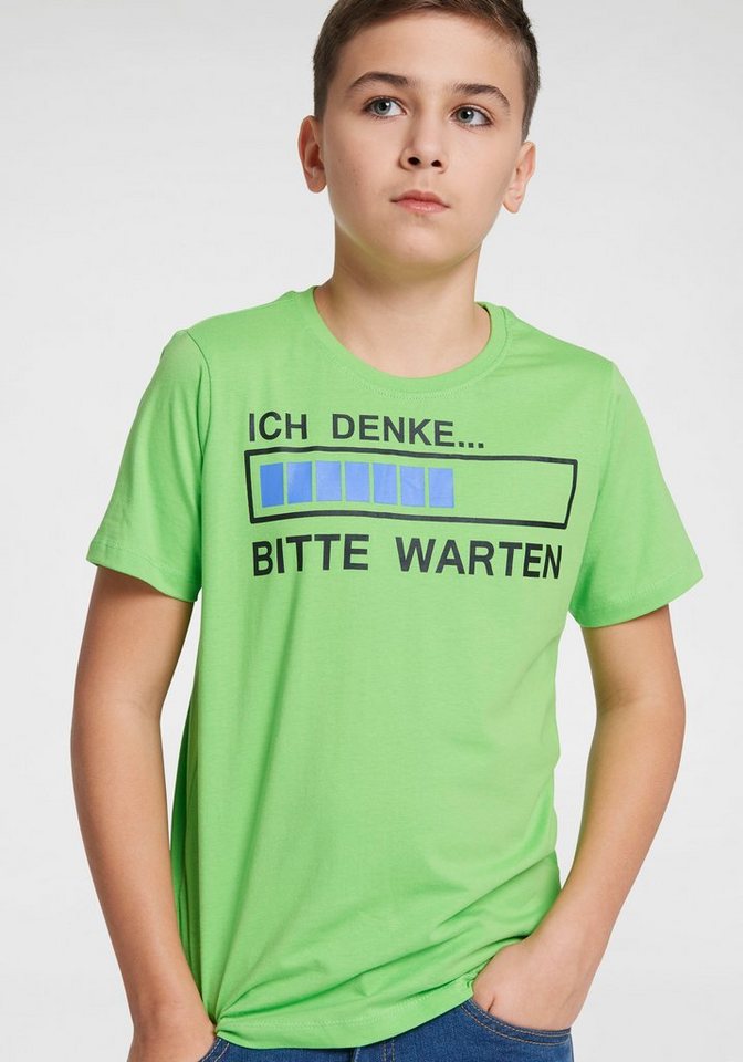 KIDSWORLD T-Shirt ICH DENKE...BITTE WARTEN Spruch