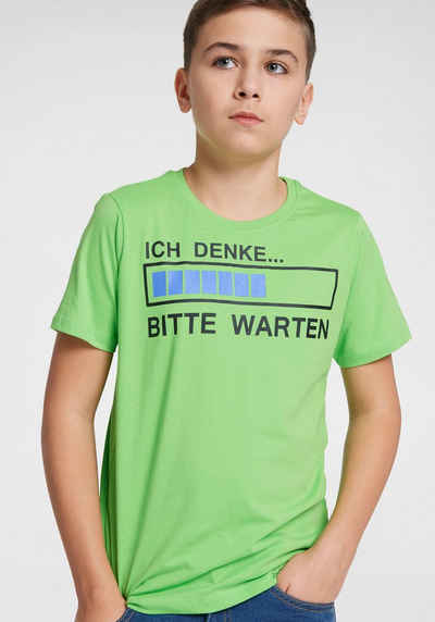 KIDSWORLD T-Shirt ICH DENKE...BITTE WARTEN Spruch