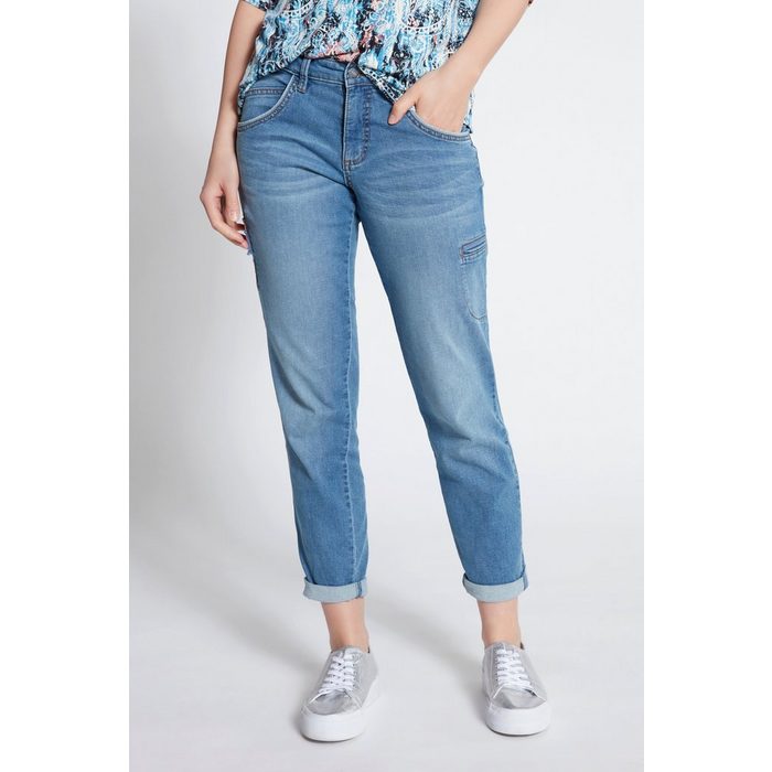 Gina Laura 5-Pocket-Jeans 7/8-Jeans Tina sustainable Cargo-Stil gerades Bein
