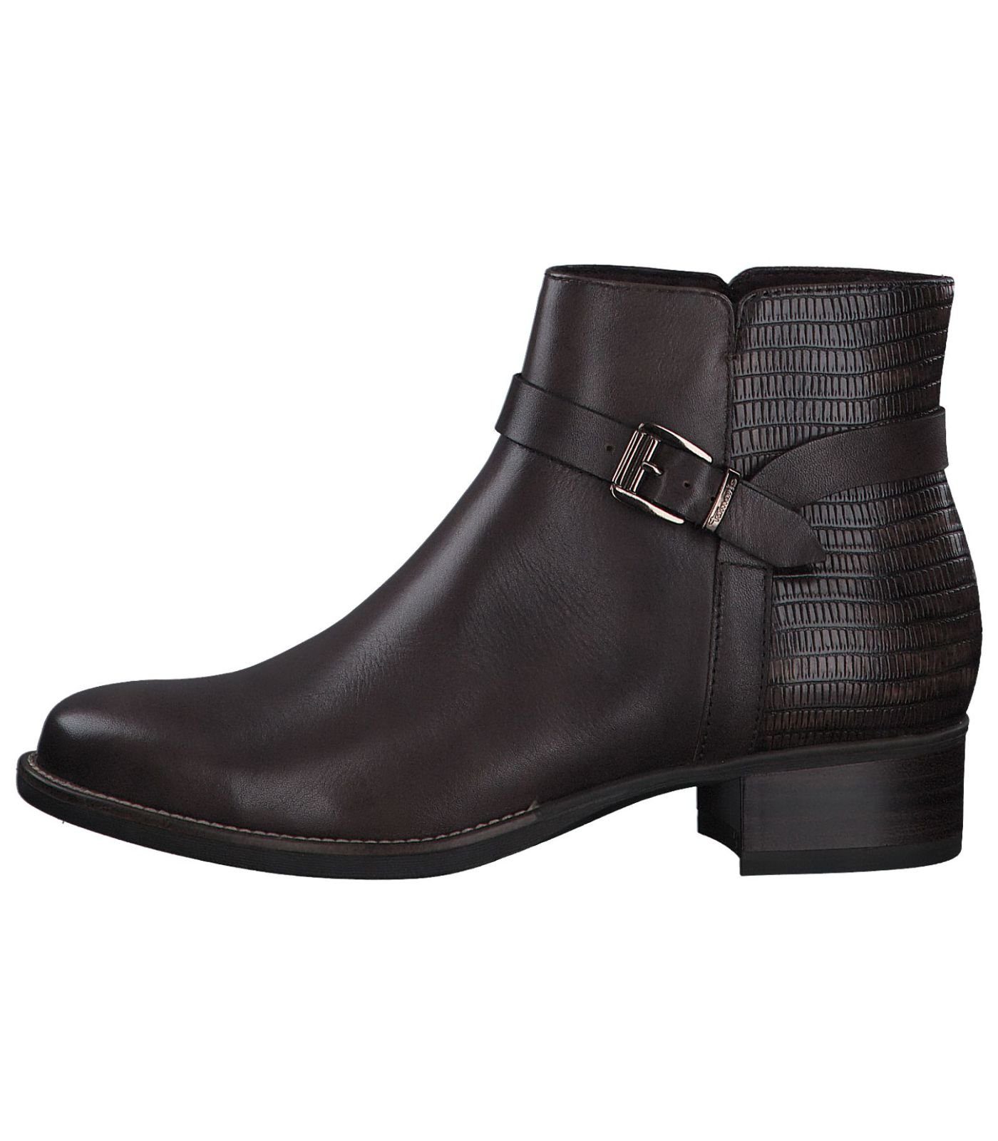 Stiefelette Mahagony Leder/Textil Stiefelette Tamaris