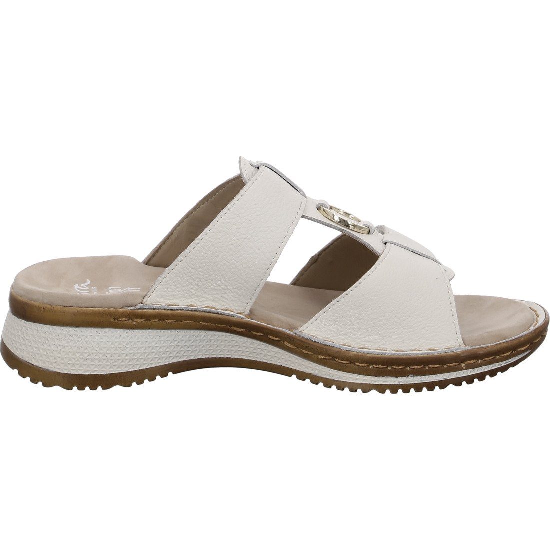 weiß - Hawaii Ara Ara Schuhe, 048091 Damen Rauleder Pantolette Pantolette