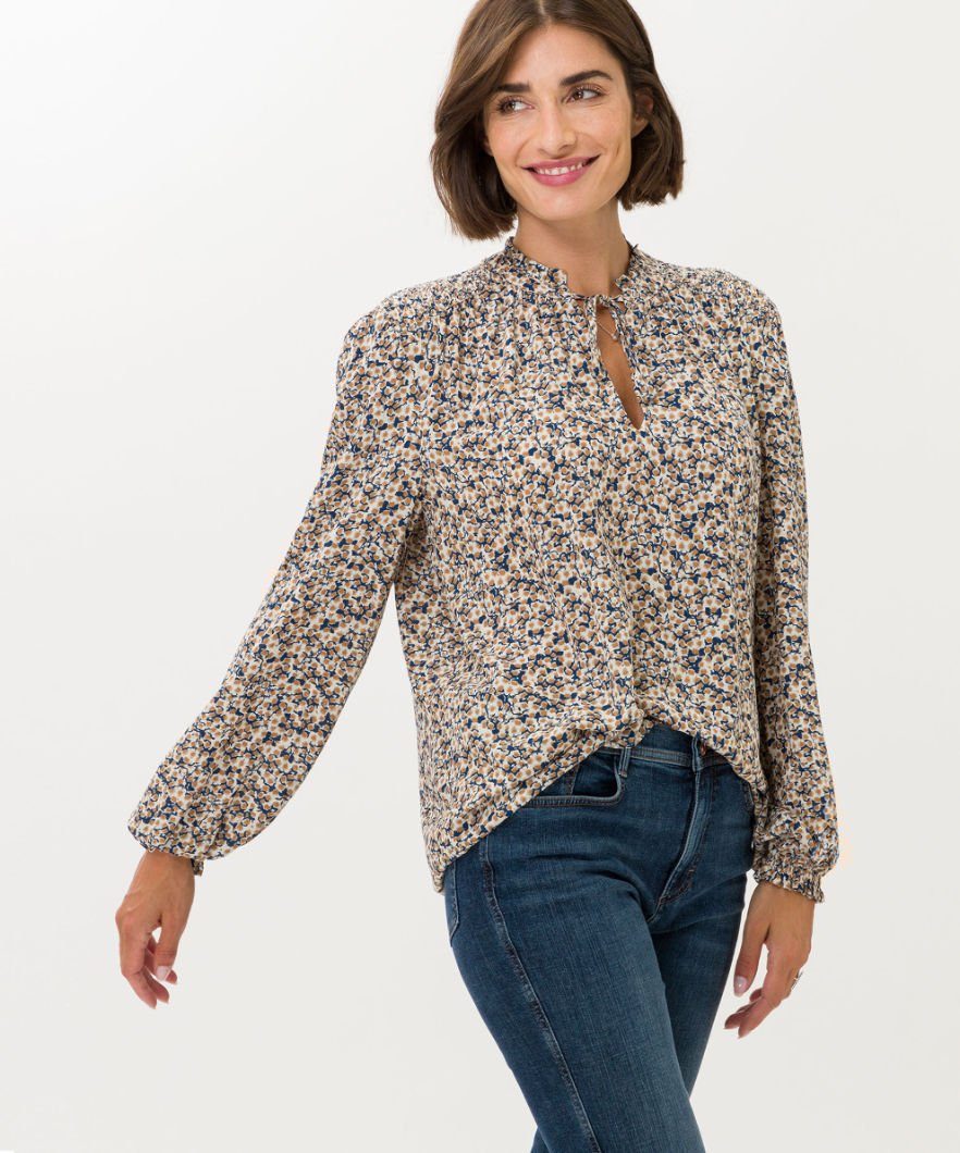 Brax Klassische Bluse Style VIVI, Moderne Printbluse im legeren Look