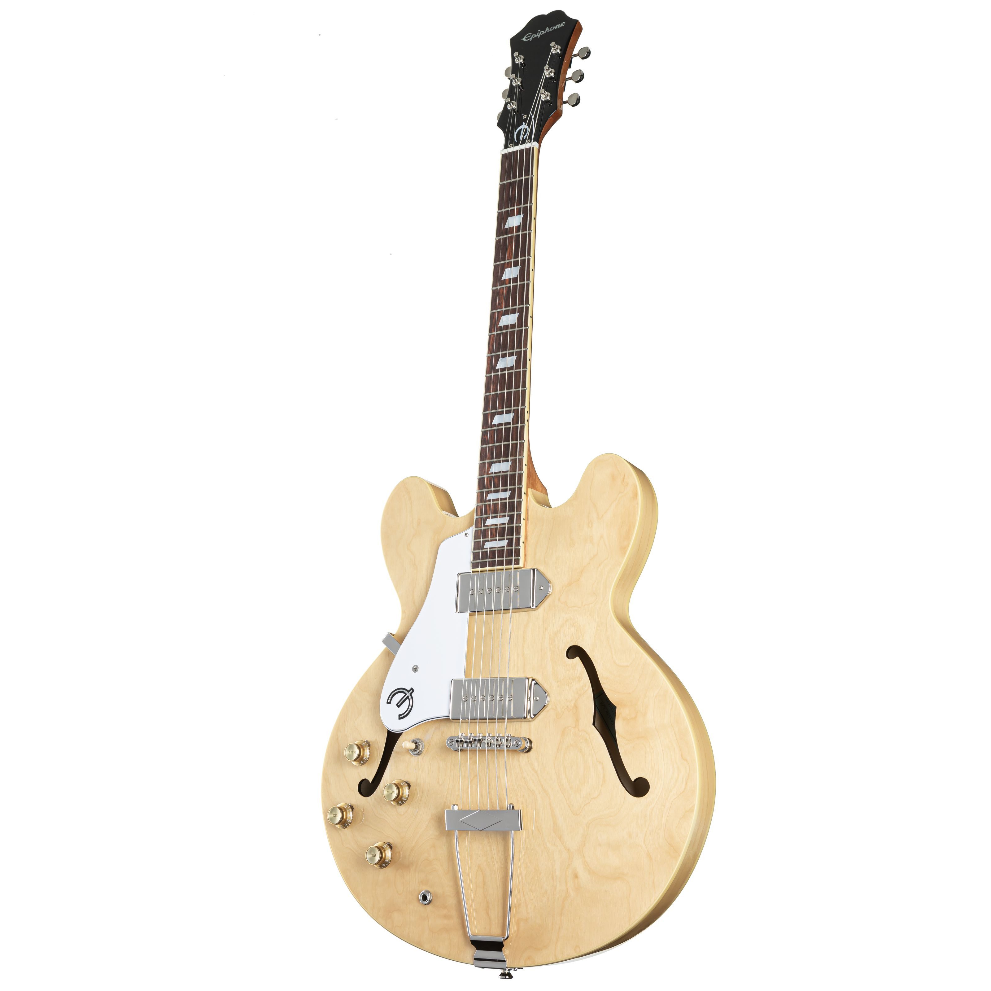 Epiphone Halbakustik-Gitarre, Halb-Akustik Gitarren, Hollow-Body Modelle, Casino Lefthand Natural - Halbakustik Gitarre