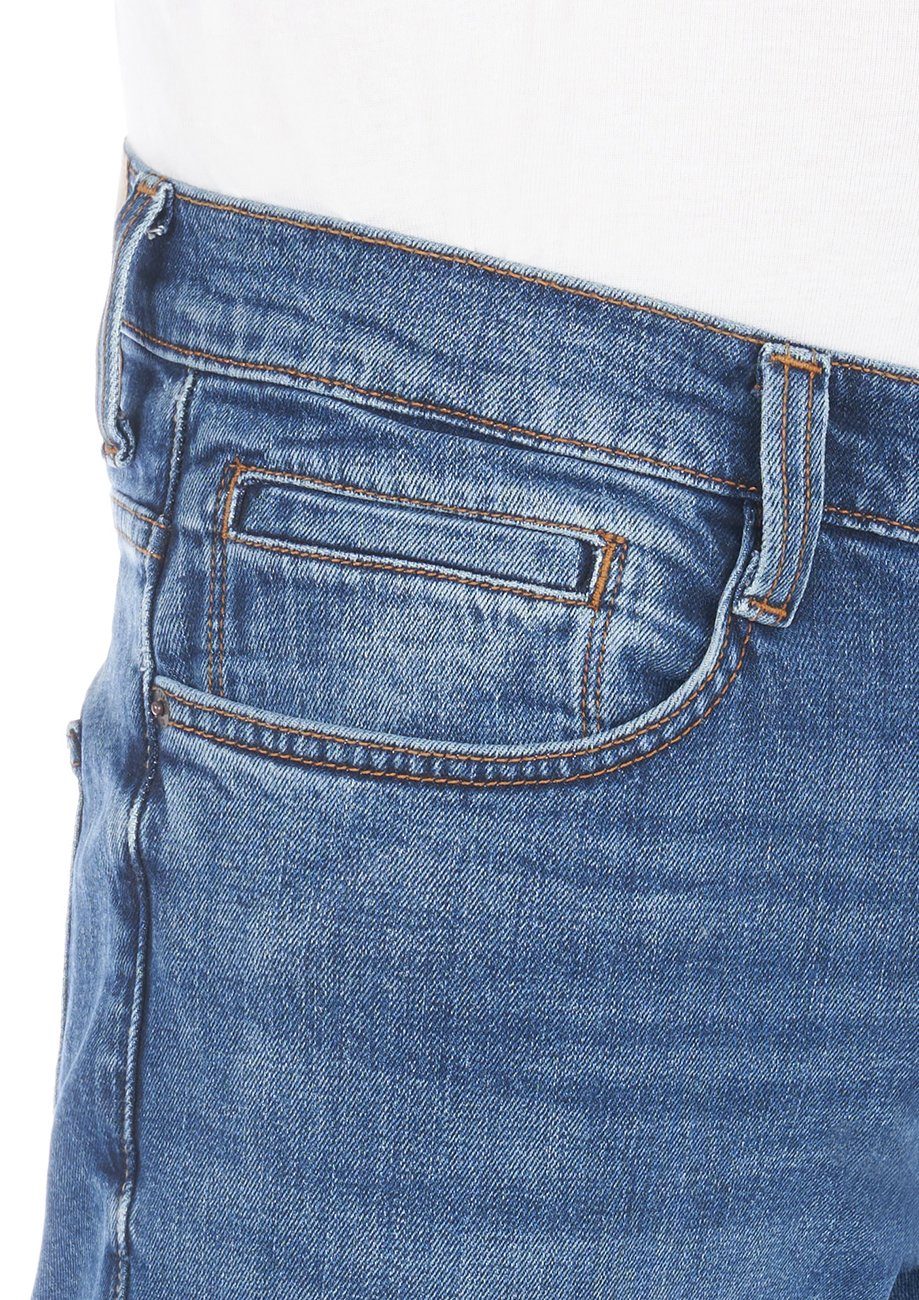Oregon Bootcut-Jeans Herren Cut Stretch Hose Medium Boot Blue Denim (702) mit Jeanshose MUSTANG
