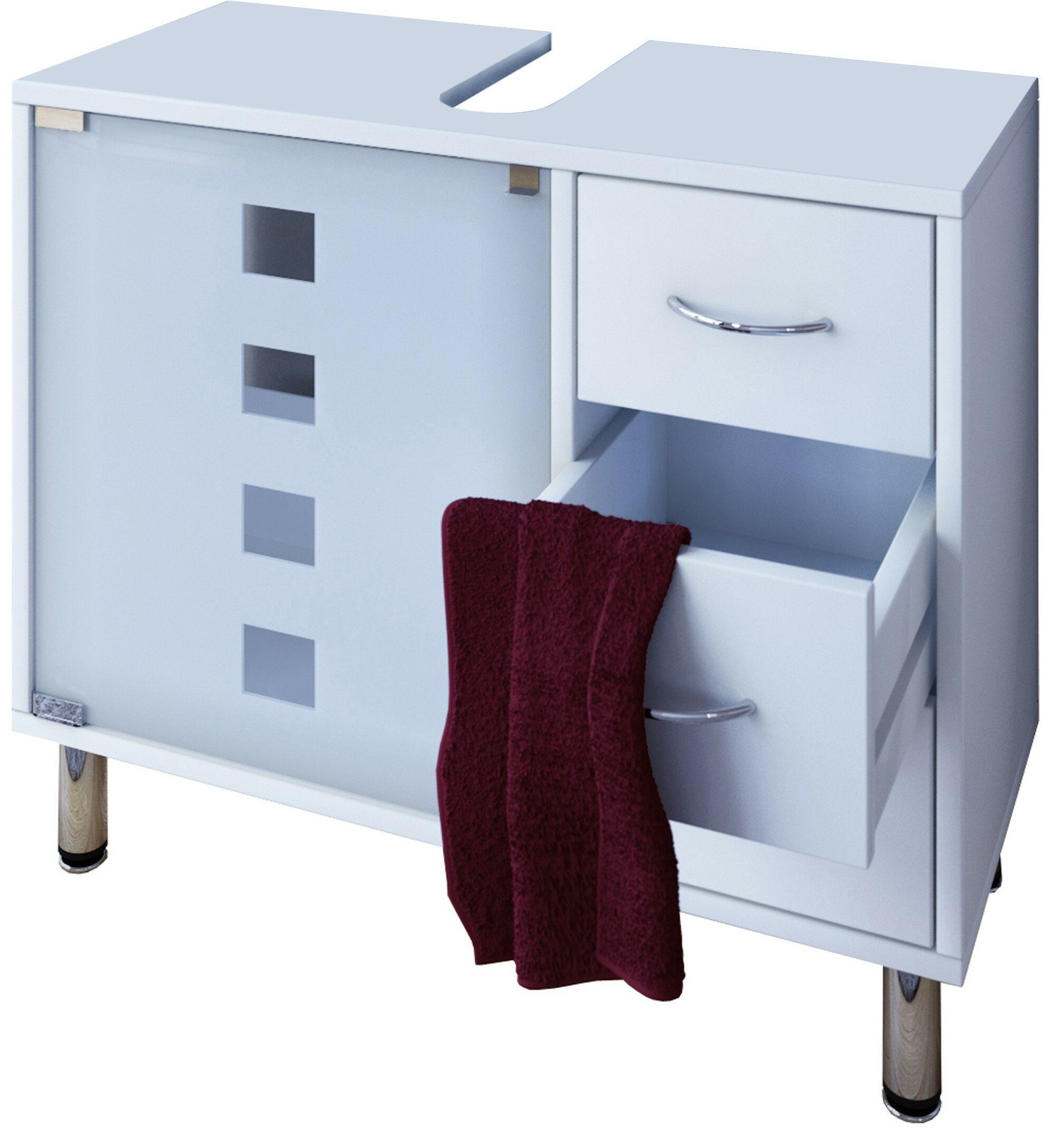 VCM Waschbeckenunterschrank Holz Badmöbel Badunterschrank Darola günstig online kaufen