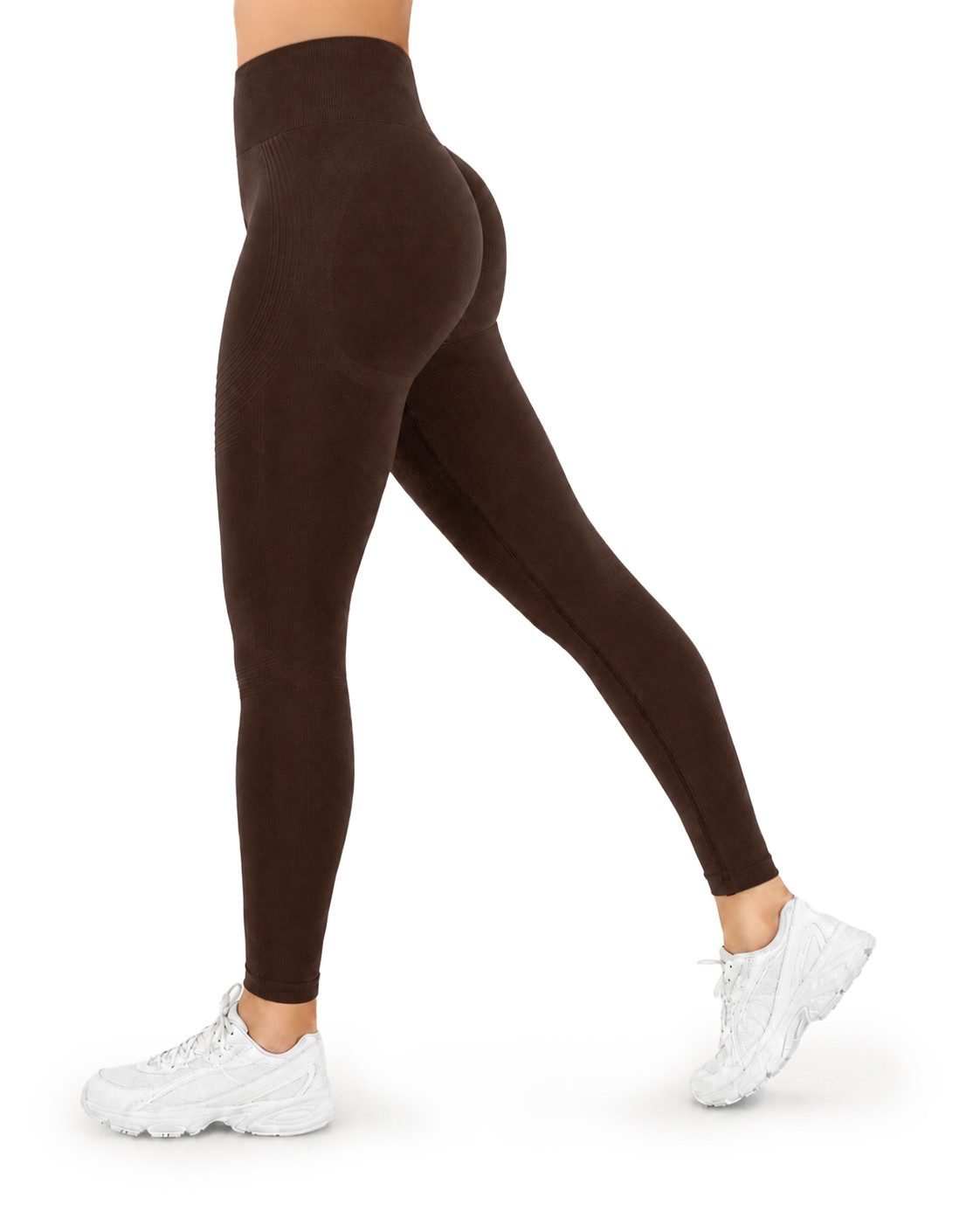 Smilodox Leggings Vonda, Scrunch Sporthose Damen, Shaped Fit, Seamless, Gym & Yoga V-Shape Bund, Seamless, Booty Shape, Push Effect, Squatproof