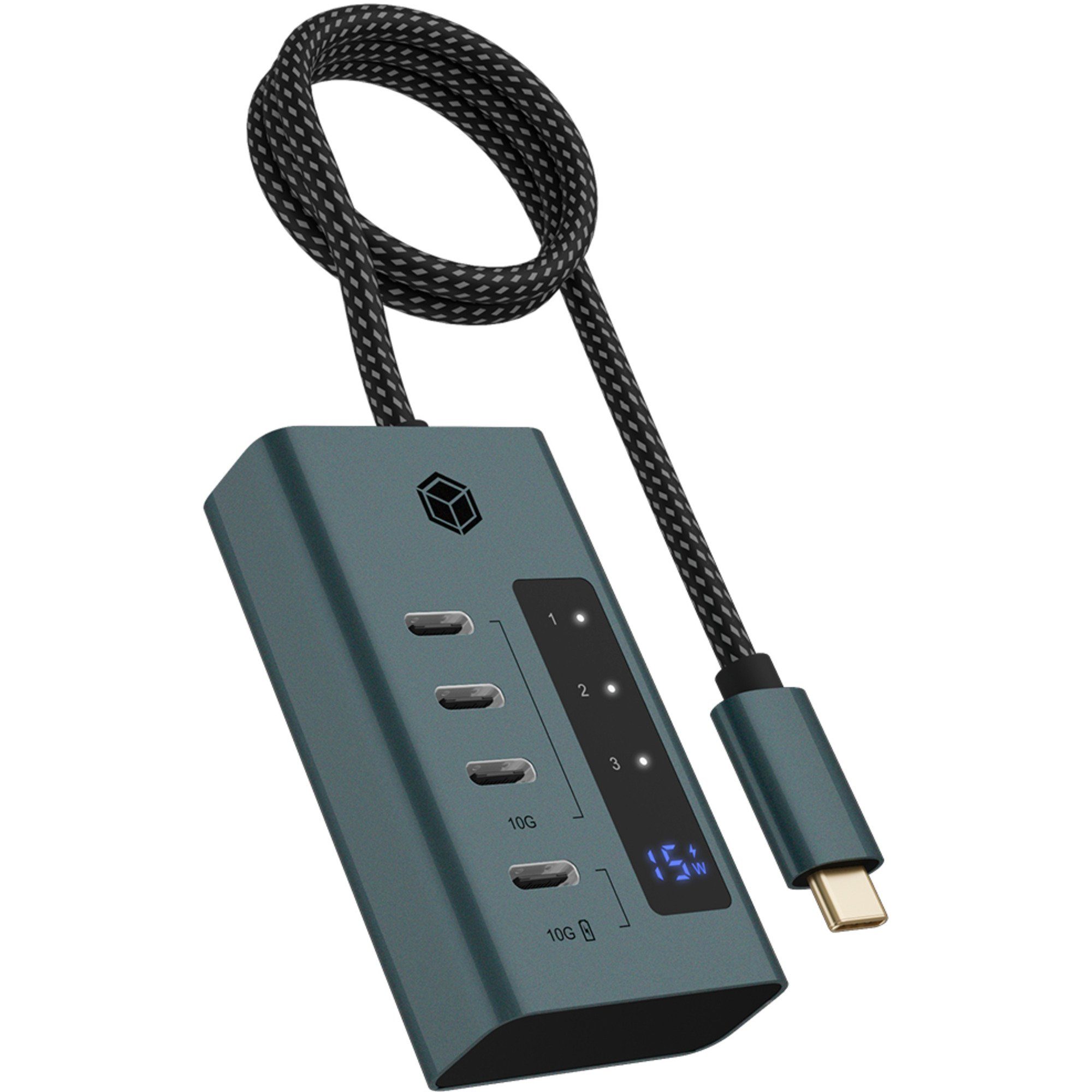 Laptop-Dockingstation ICY BOX IB-HUB1454-C31, USB-Hub