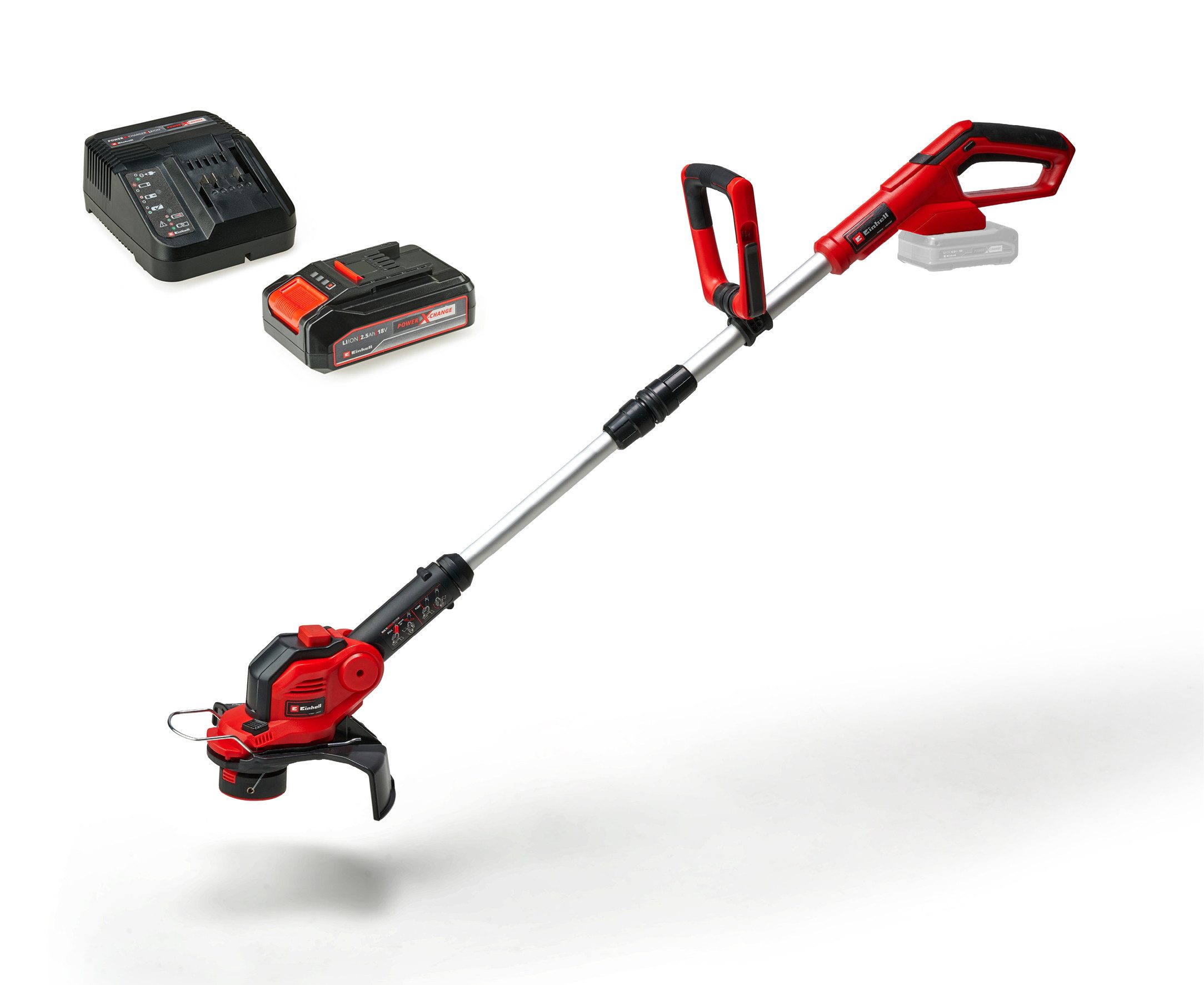 Einhell Akku-Rasentrimmer »GE-CT 18/28 Li« (1x 2,5 Ah), 28 cm Arbeitsbreite Faden, Inkl. Akku und Ladegerät