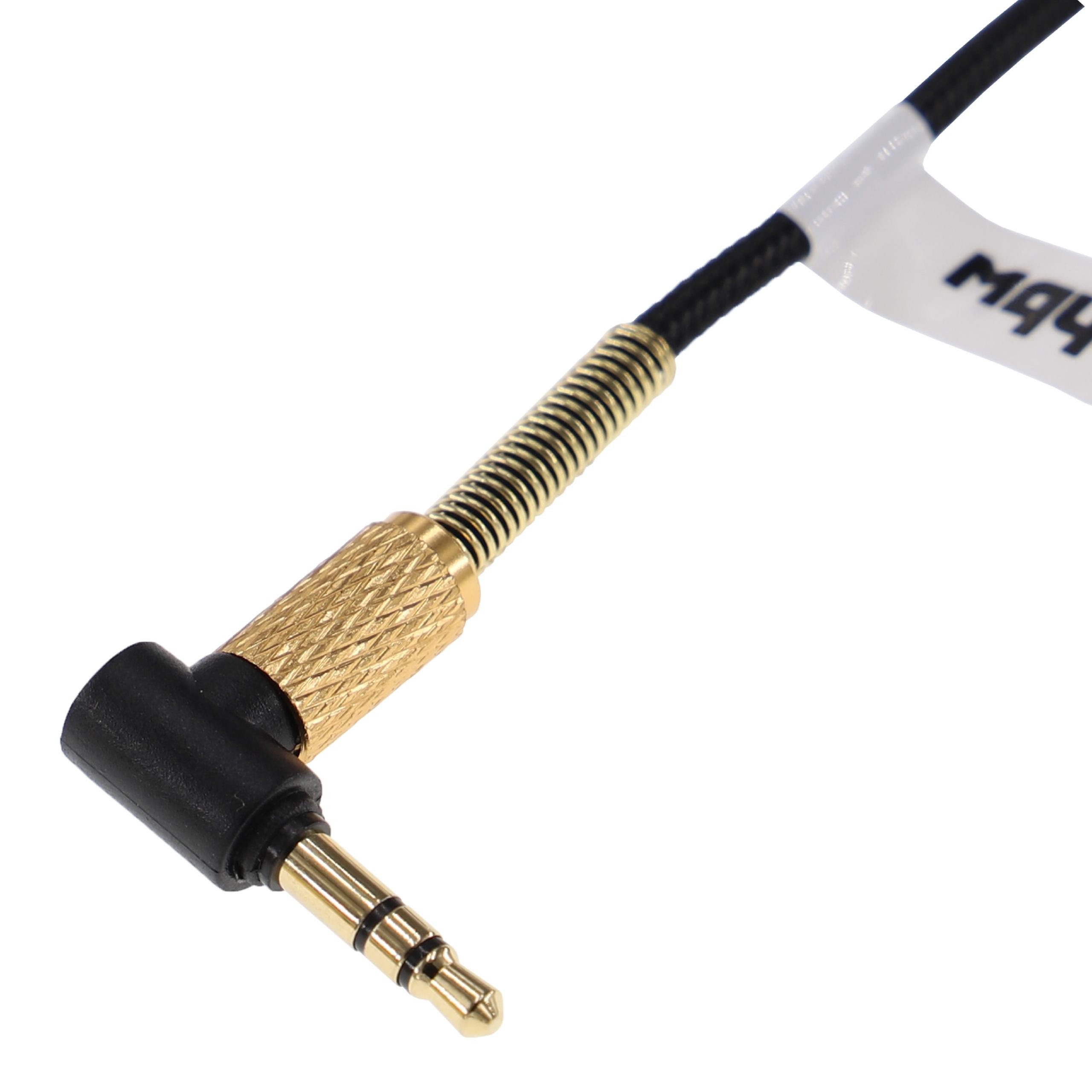 vhbw passend für AKG K702, Q701, K712, K701 Kopfhörer Audio-Kabel, (120 cm), Hochwertiges Verbindungskabel für Kopfhörer, Anschlüsse: 1x 3,5 mm – Bild 4 von 4