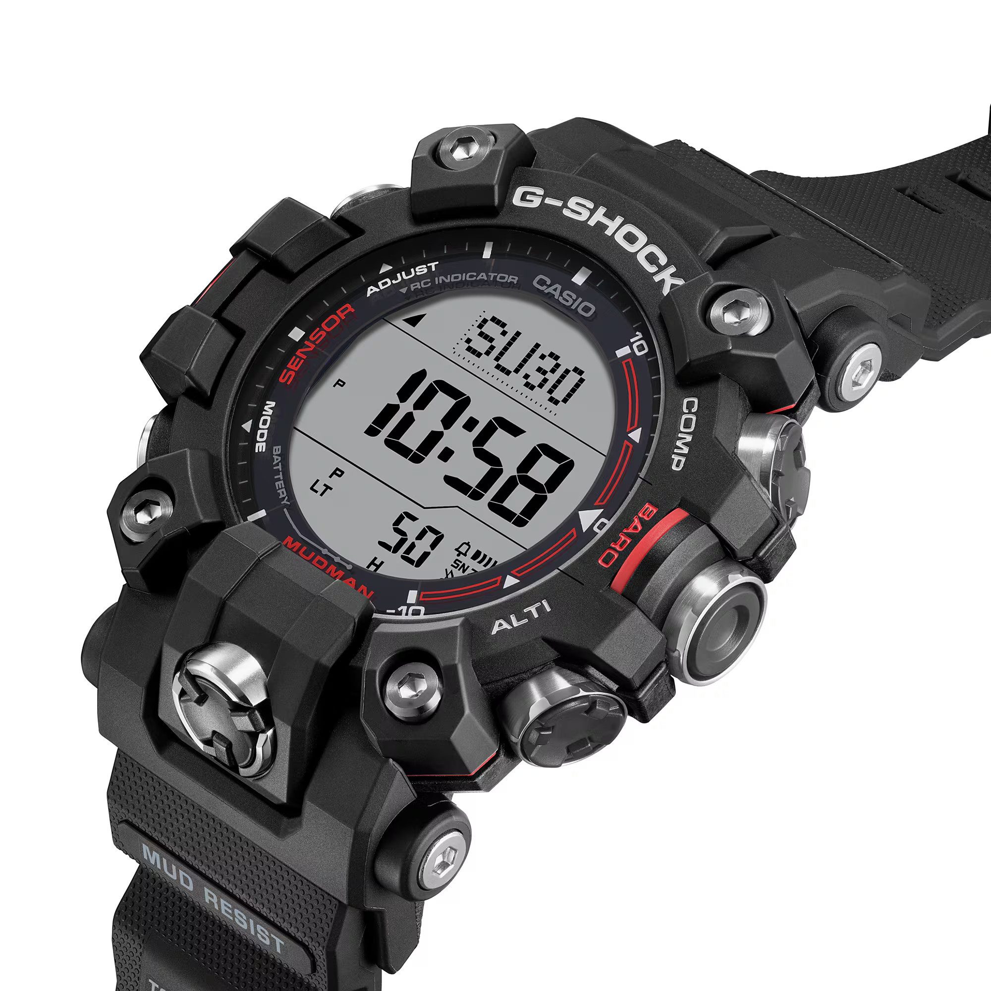 CASIO G-SHOCK Funk-Multifunktionsuhr Herrenuhr G-Shock MASTER OF G MUDMAN