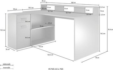 INOSIGN Schreibtisch Chester (2-St)