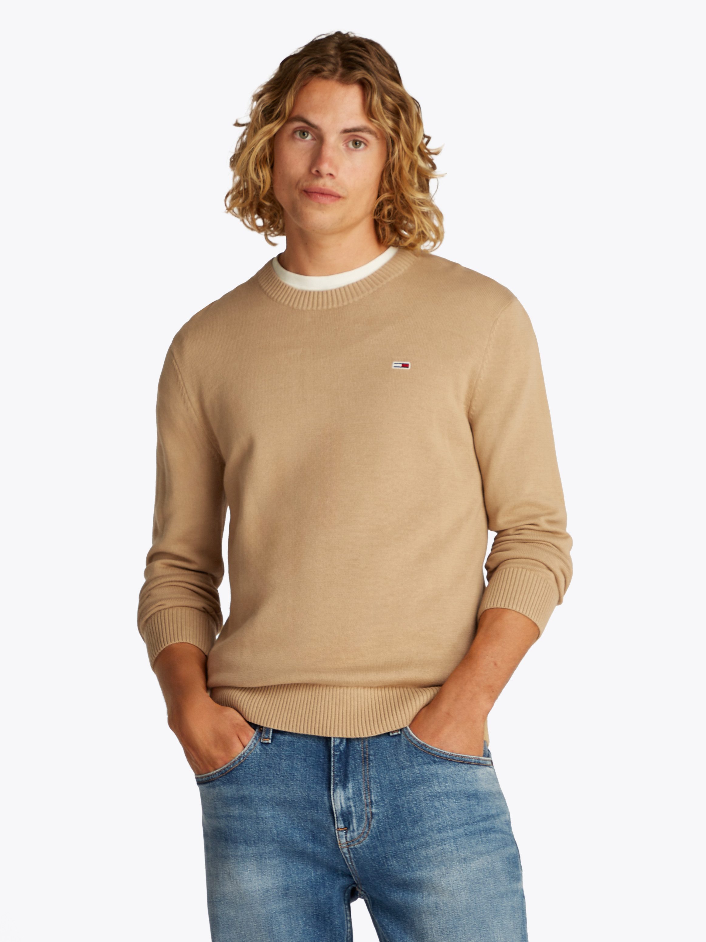 Rundhalspullover TJM SLIM ESSENTIAL LIGHT SWEATER