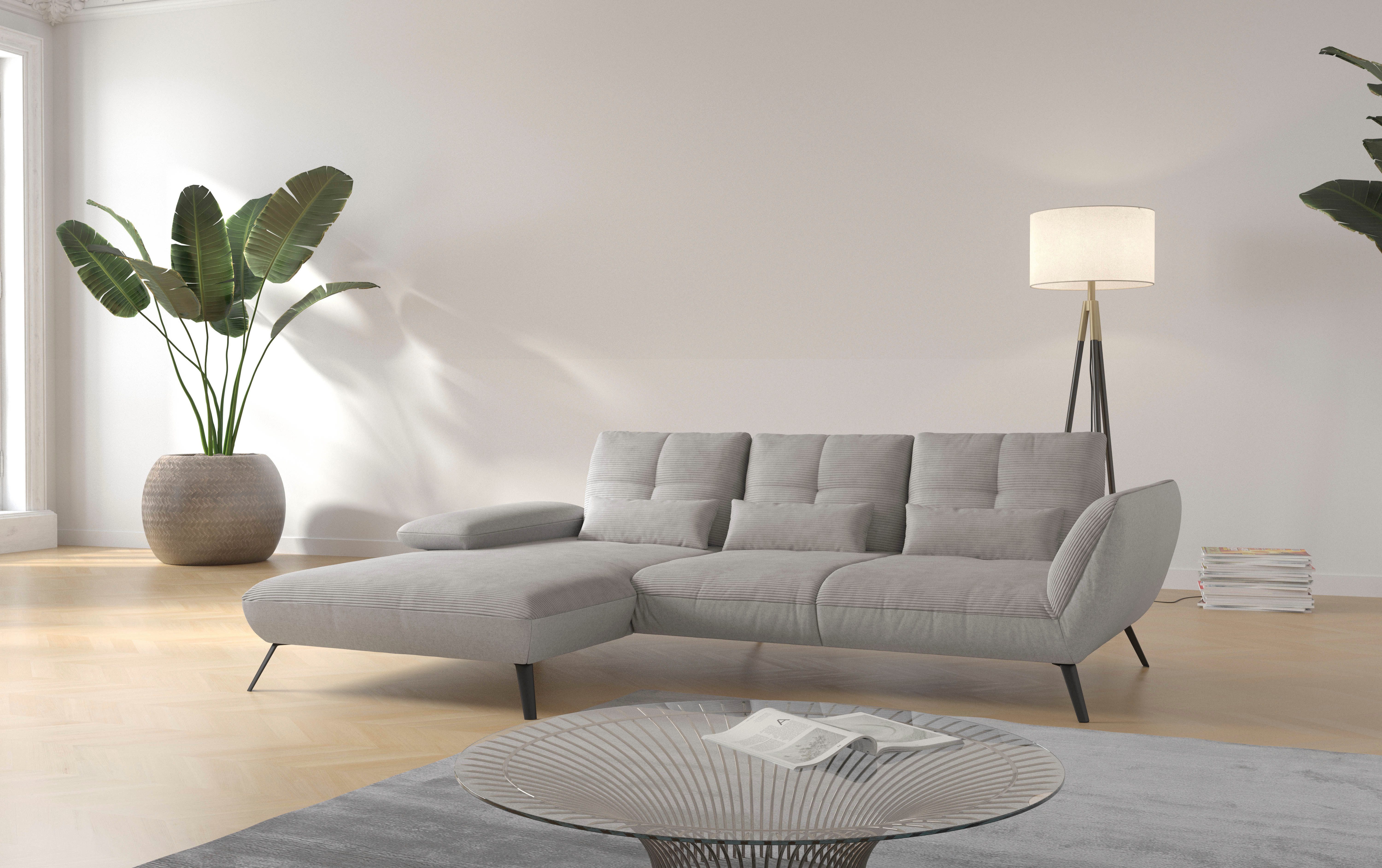 OTTO home Ecksofa Mikado L-Form, inkl. Sitztiefenverstellung und Armteilverstellung