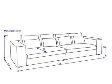 SANSIBAR Living Sofa Megasofa SANSIBAR NORDENHAM (BHT 328x84x114 cm) BHT 328x84x114 cm