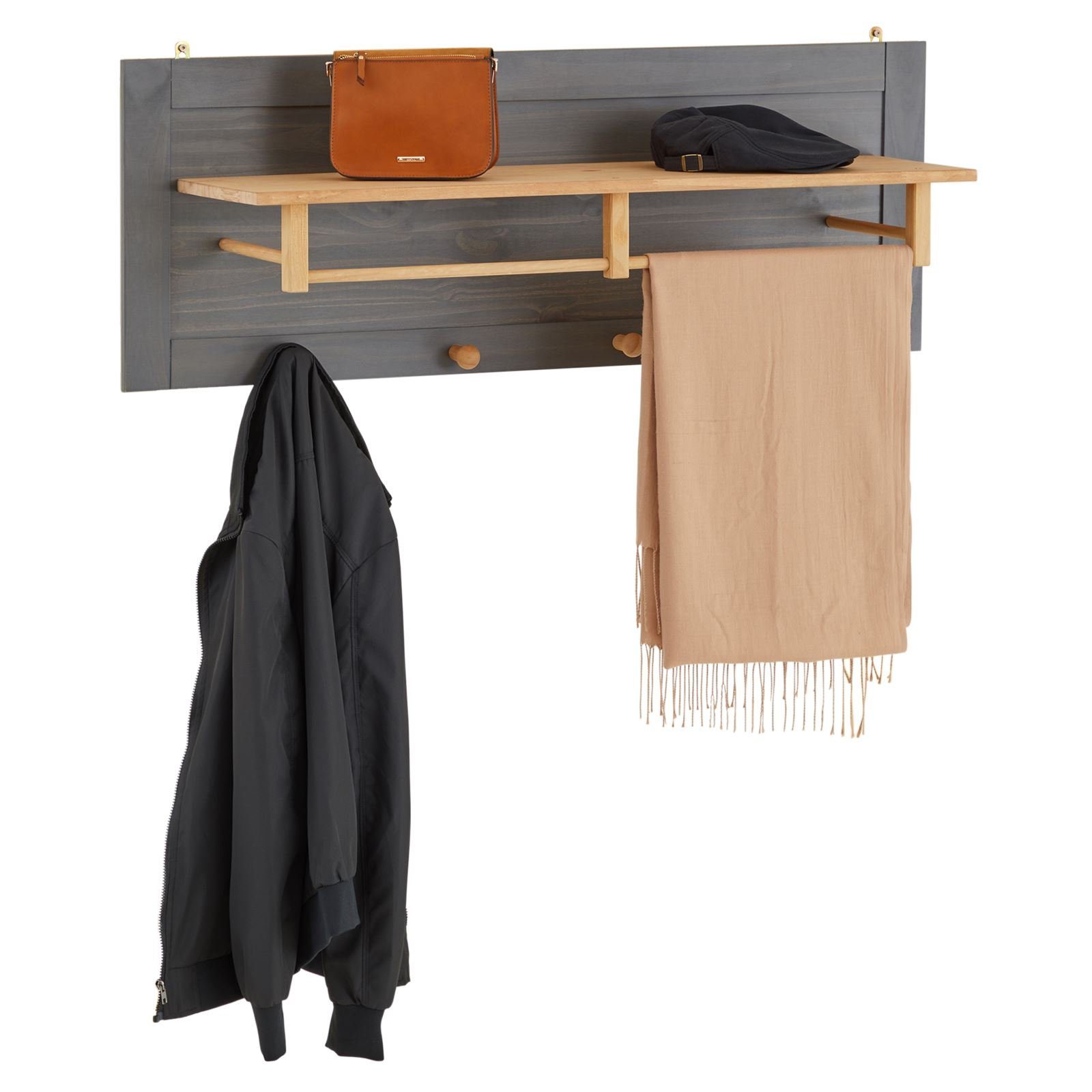 IDIMEX Garderobenhalter BOLTON, Garderobe aus Kiefer mit 4 Kleiderhaken Hängegarderobe aus Massivholz