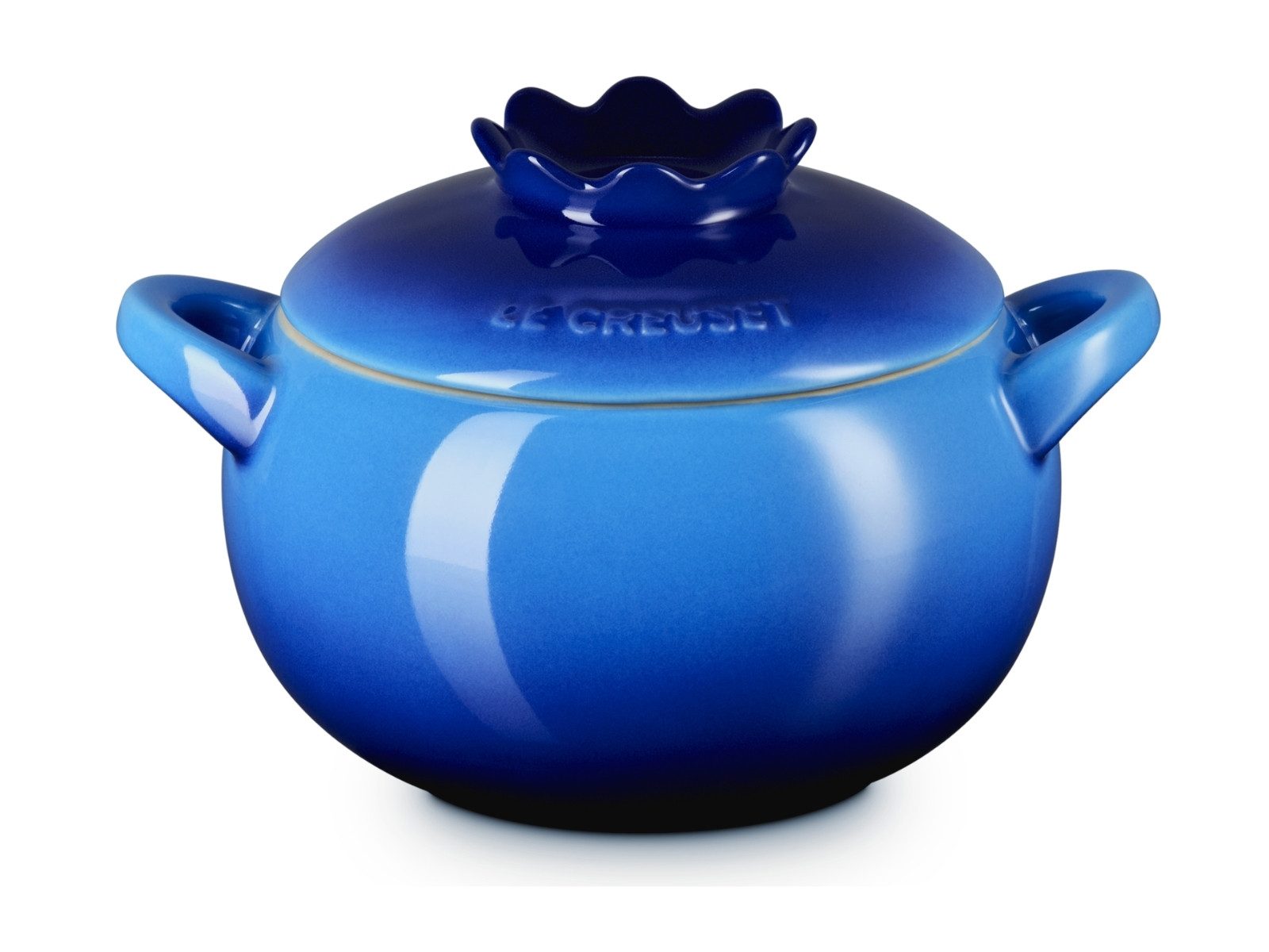 LE CREUSET Auflaufform Mini-Cocotte Blaubeere rund azure, Steinzeug