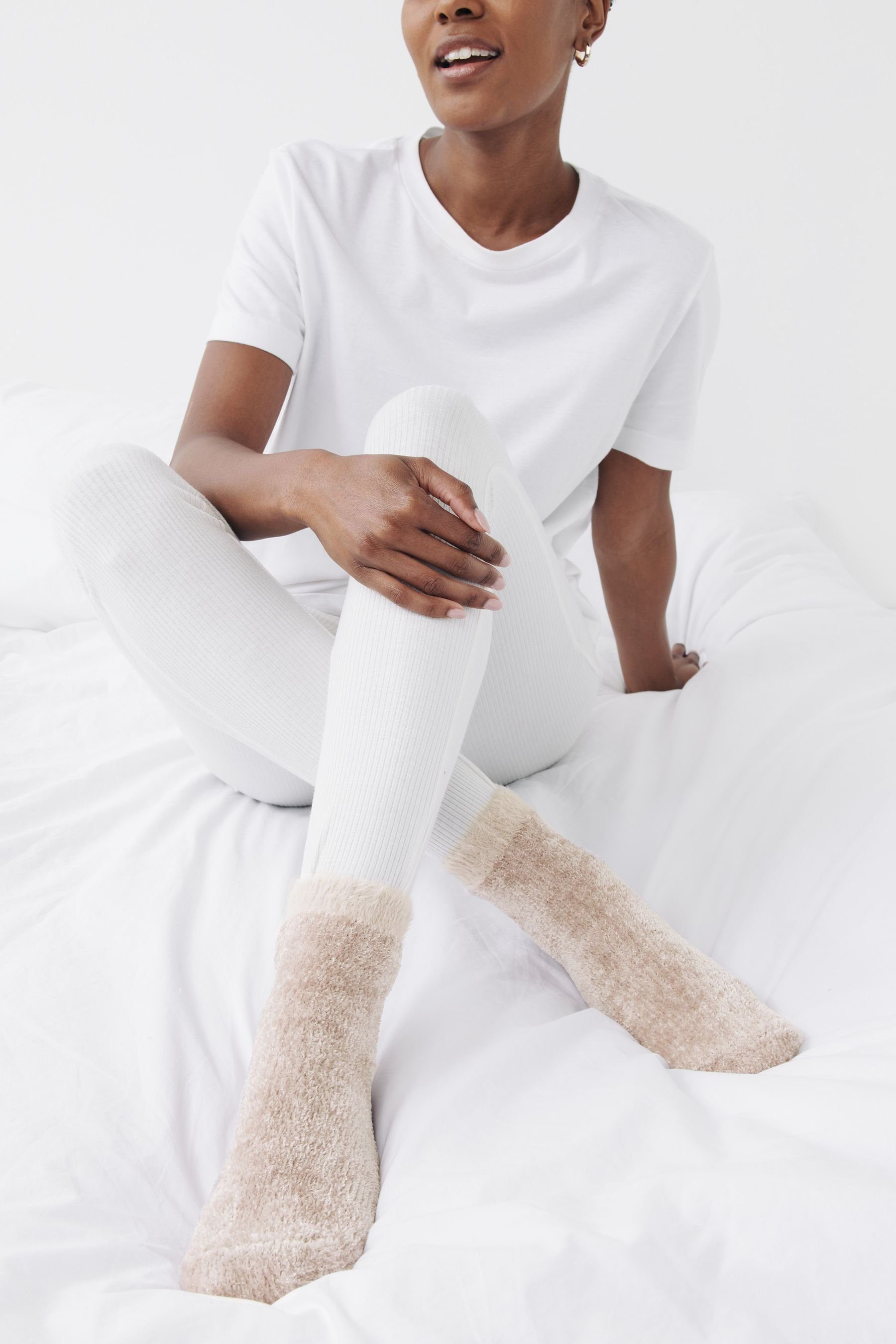 Next Kuschelsocken Kuschelige Samtsocken, 2er-Pack (1-Paar)