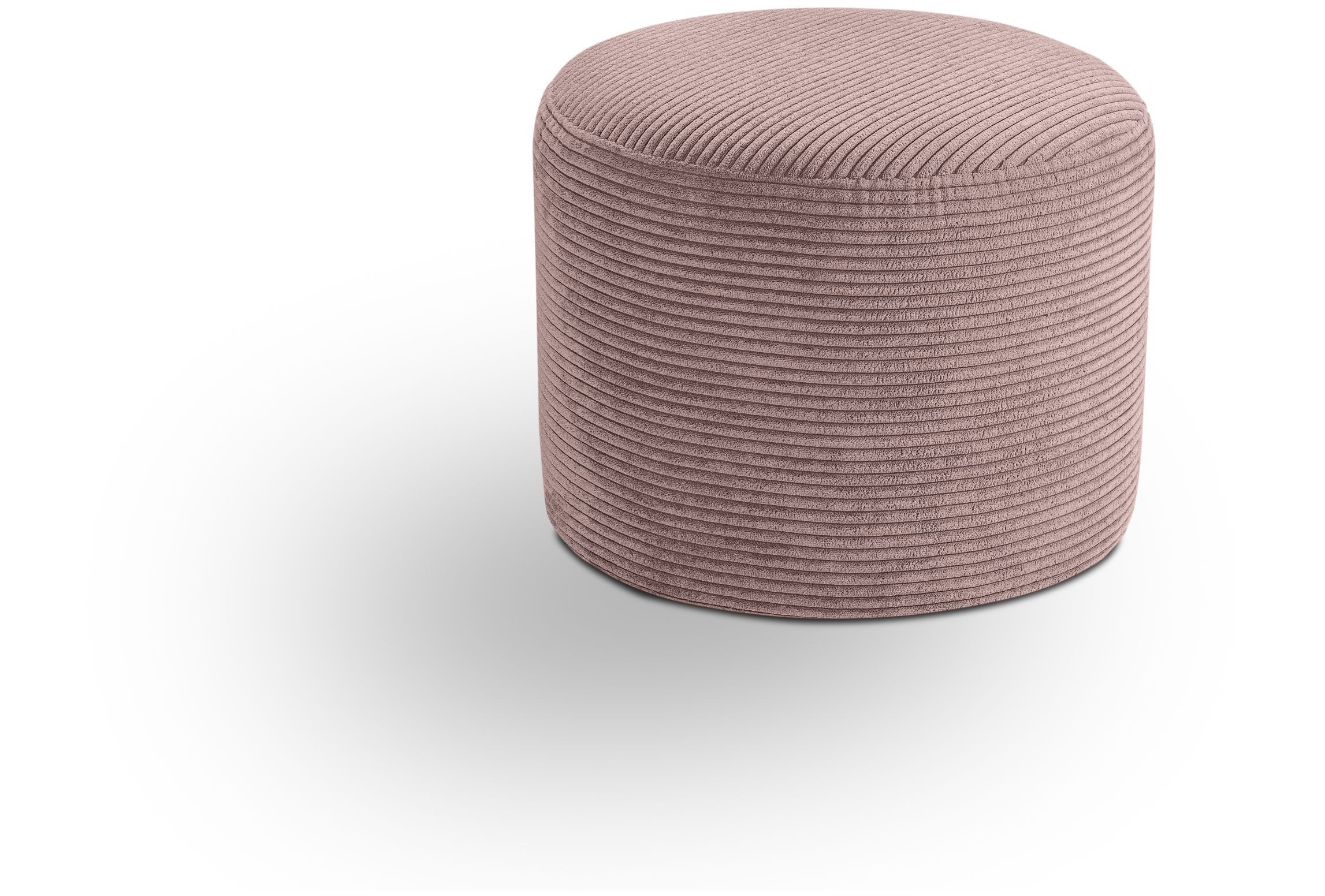 xonox.home Polsterhocker, Hocker klein aus Cord in altrosa B/H/T: 51x41x51cm