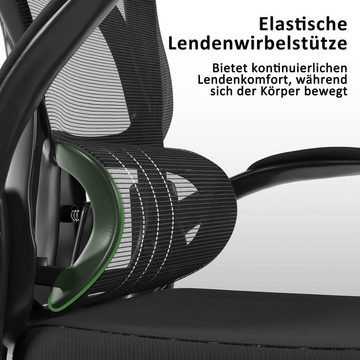 Devoko Bürostuhl (Ergonomischer Burostuhl,Schreibtischstuhl mit Verstellbarer Sitz), Ergonomischer Bürostuhl Computerstuhl Klappbaren Armlehnen Drehstuhl