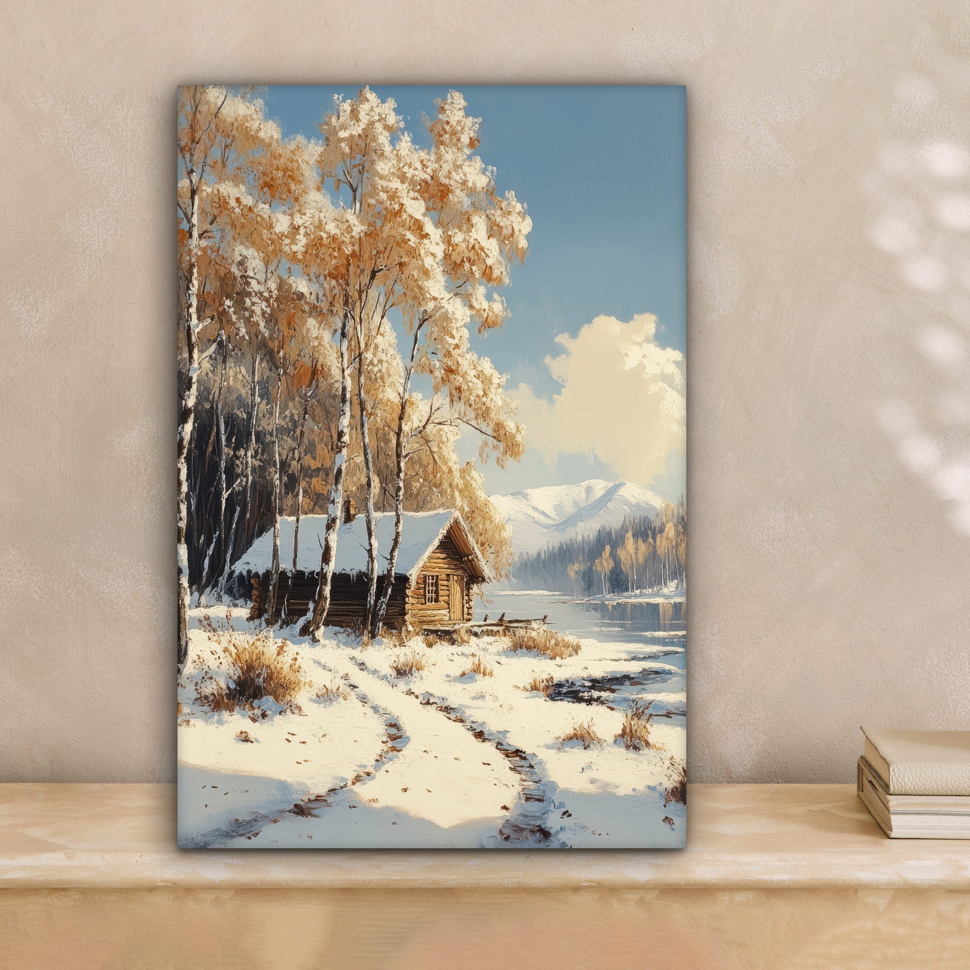 OneMillionCanvasses® Leinwandbild Winter - Schnee - günstig online kaufen