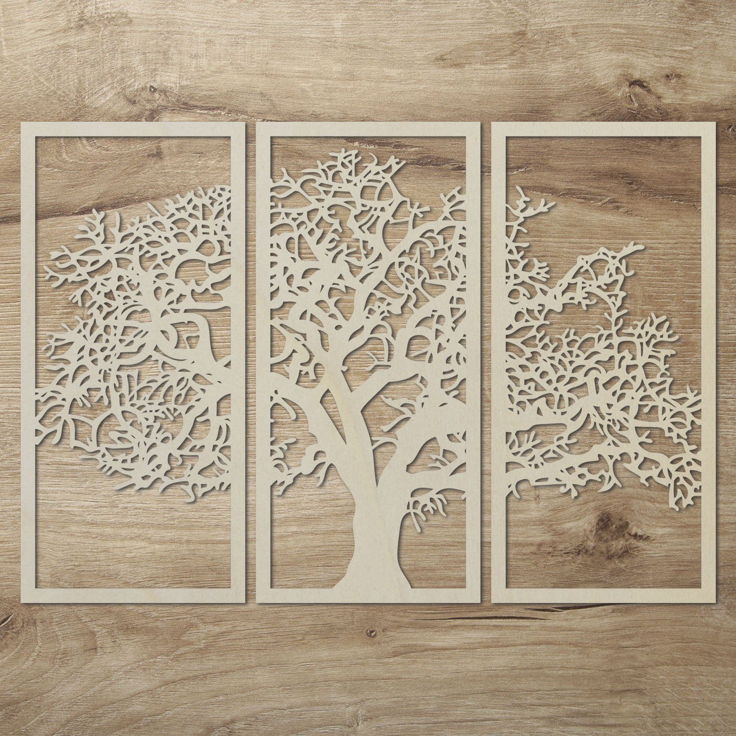 Namofactur Wanddekoobjekt »XXL Baum Holz Wanddeko Wand Deko Wandbild
