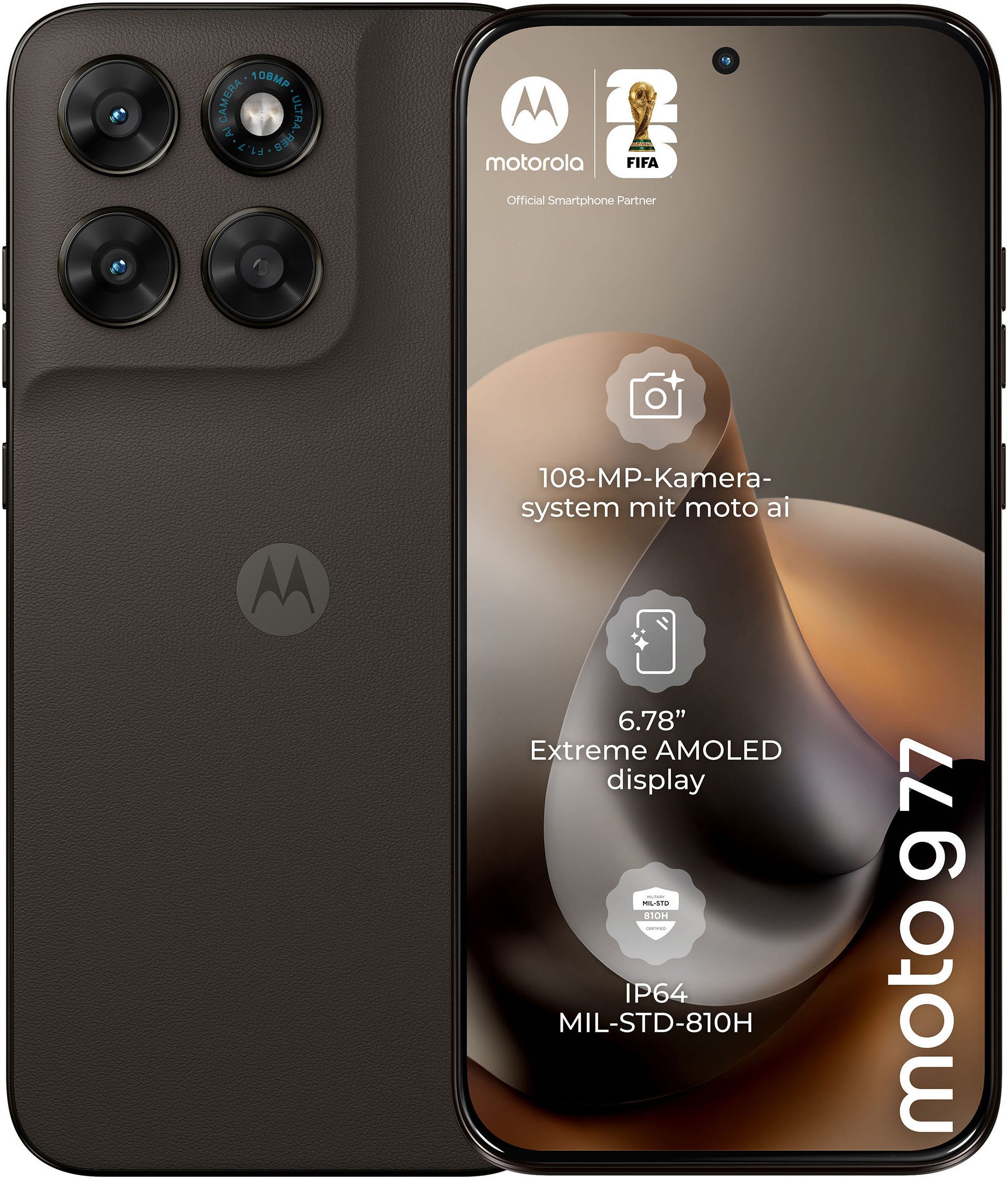Motorola moto g77 256GB Smartphone (17,22 cm/6,78 Zoll, 256 GB Speicherplatz, 108 MP Kamera)