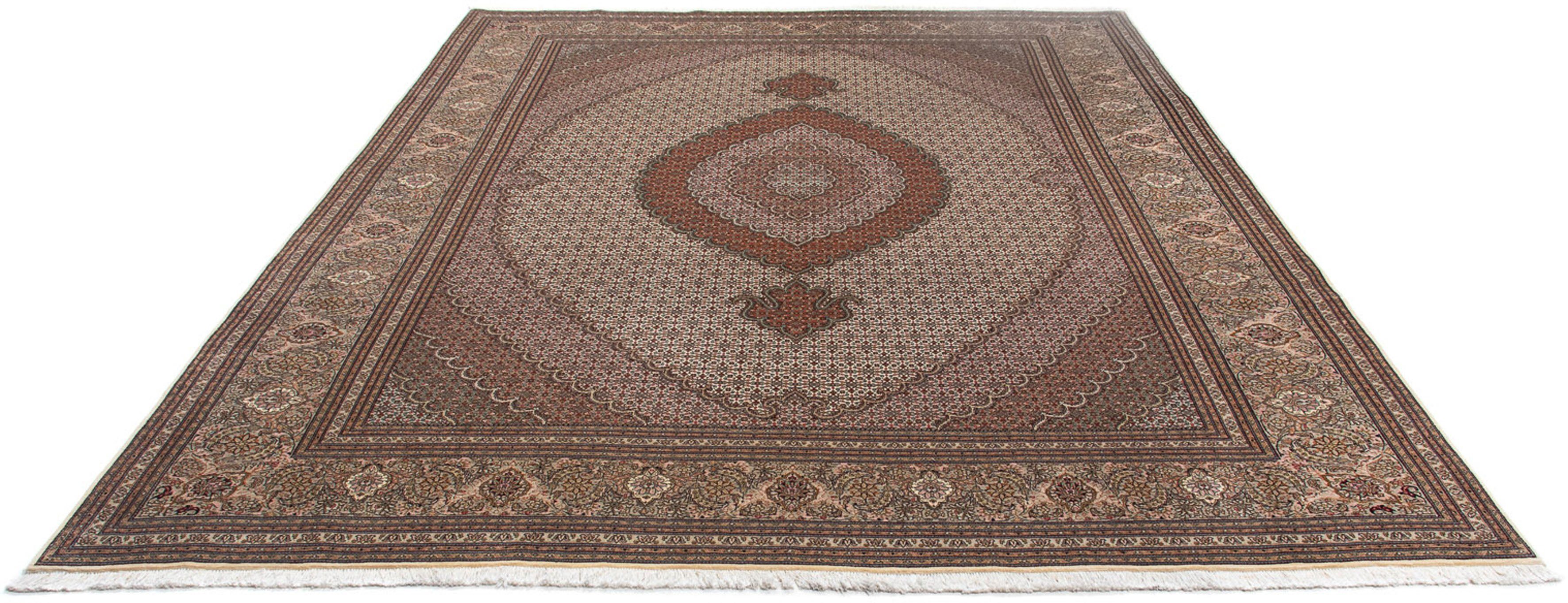 Orientteppich Perser - Täbriz - Royal - 334 x 255 cm - mehrfarbig, morgenland, rechteckig, Höhe: 7 mm, Wohnzimmer, Handgeknüpft, Einzelstück mit Zertifikat