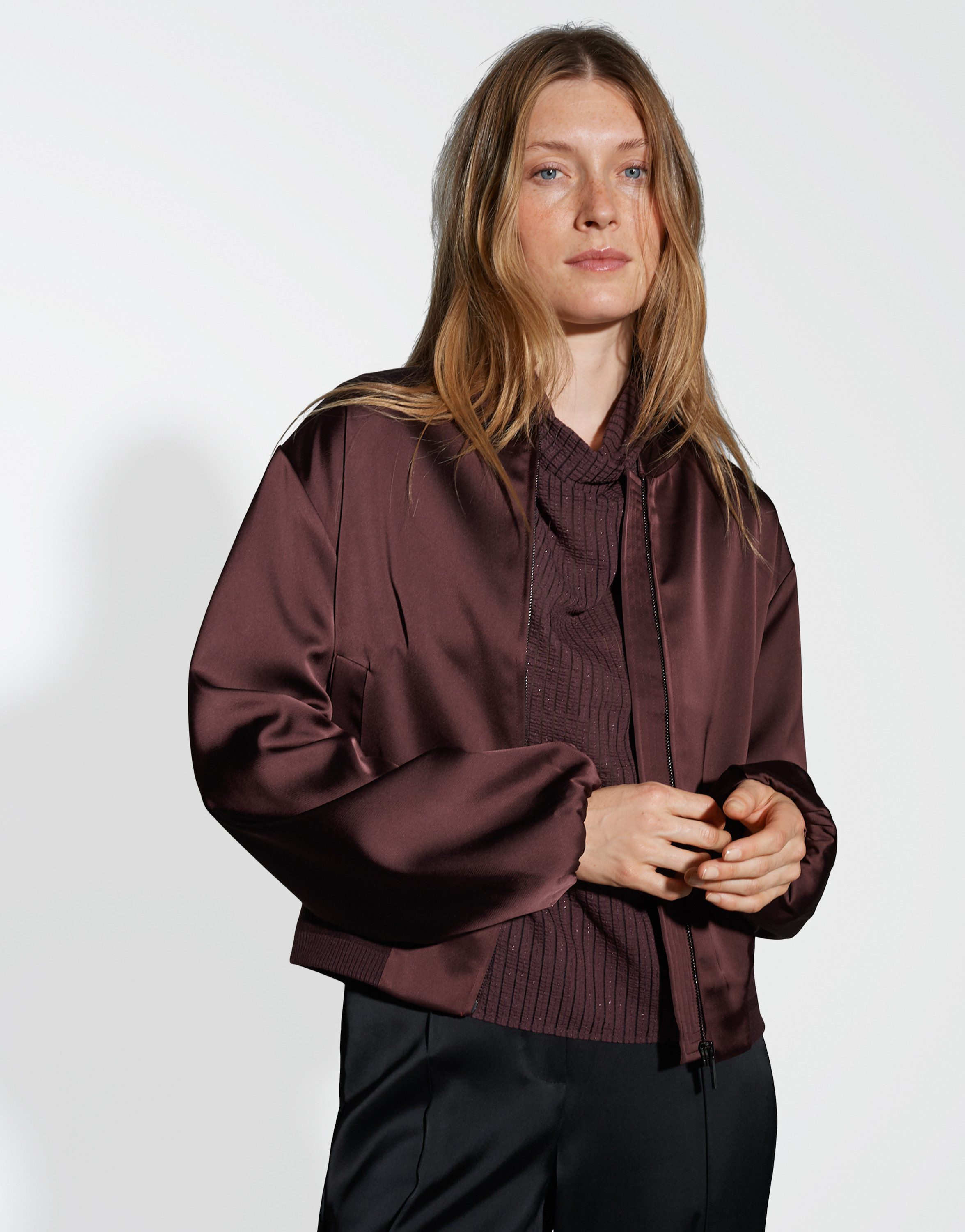 OPUS Jackenblazer JUPITA Regular aus Satin günstig online kaufen