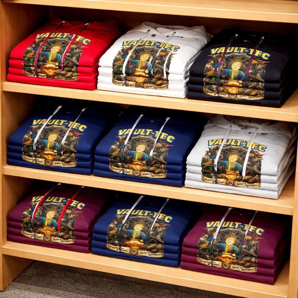 Blondie & Brownie Hoodie Damen Hoodie VaultTec Game Print Kapuzenpullover Streetwear Damen Hoodie VaultTec Game Print Kapuzenpullover Streetwear