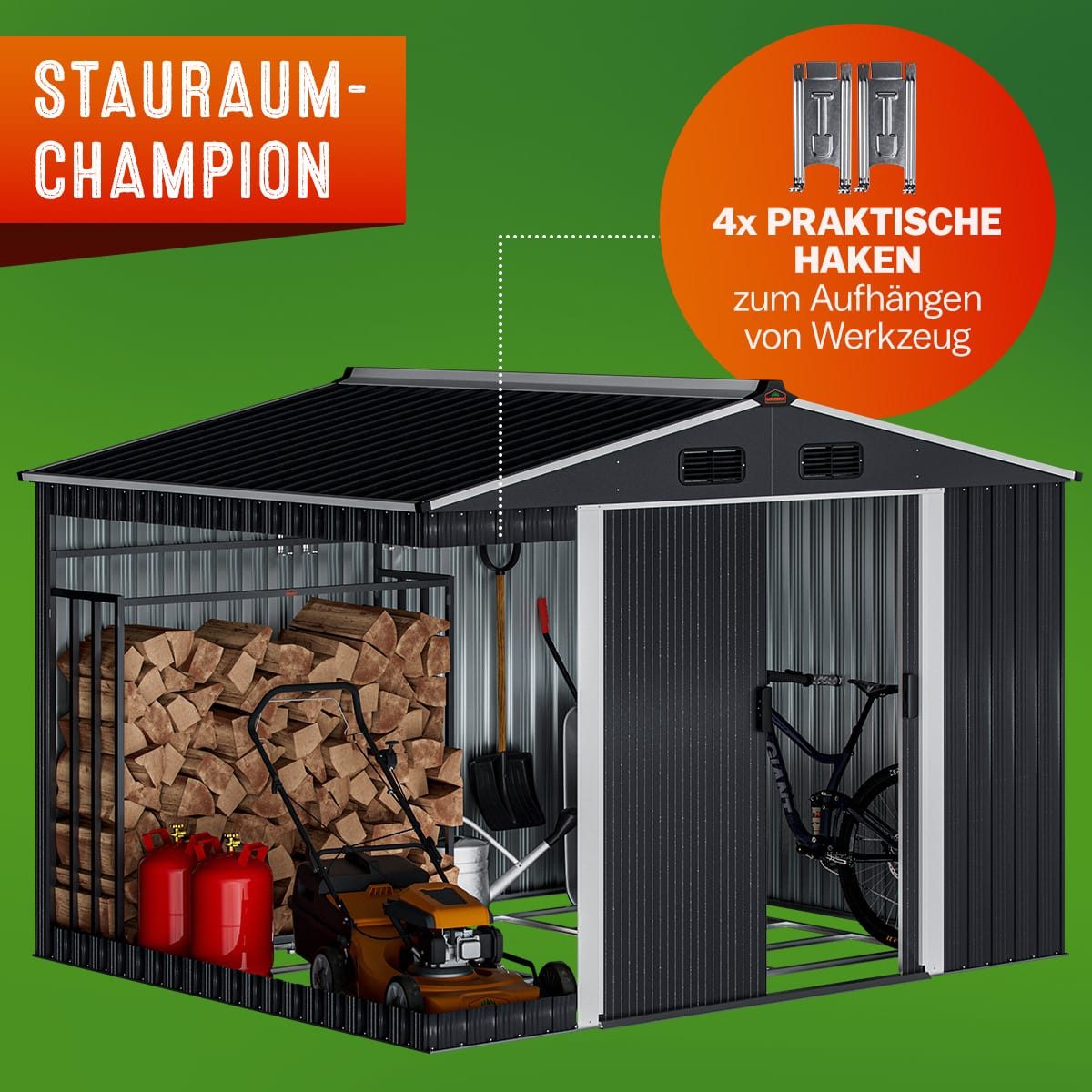 Gardebruk Gerätehaus, BxT: 205x260 cm, XXL günstig online kaufen
