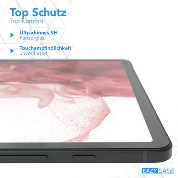 EAZY CASE Schutzfolie Schutzglas für Samsung Galaxy Tab S8 Plus, 12,4 Zoll Panzerglas Displayfolie Tabletschutz Glasfolie Kratzschutz