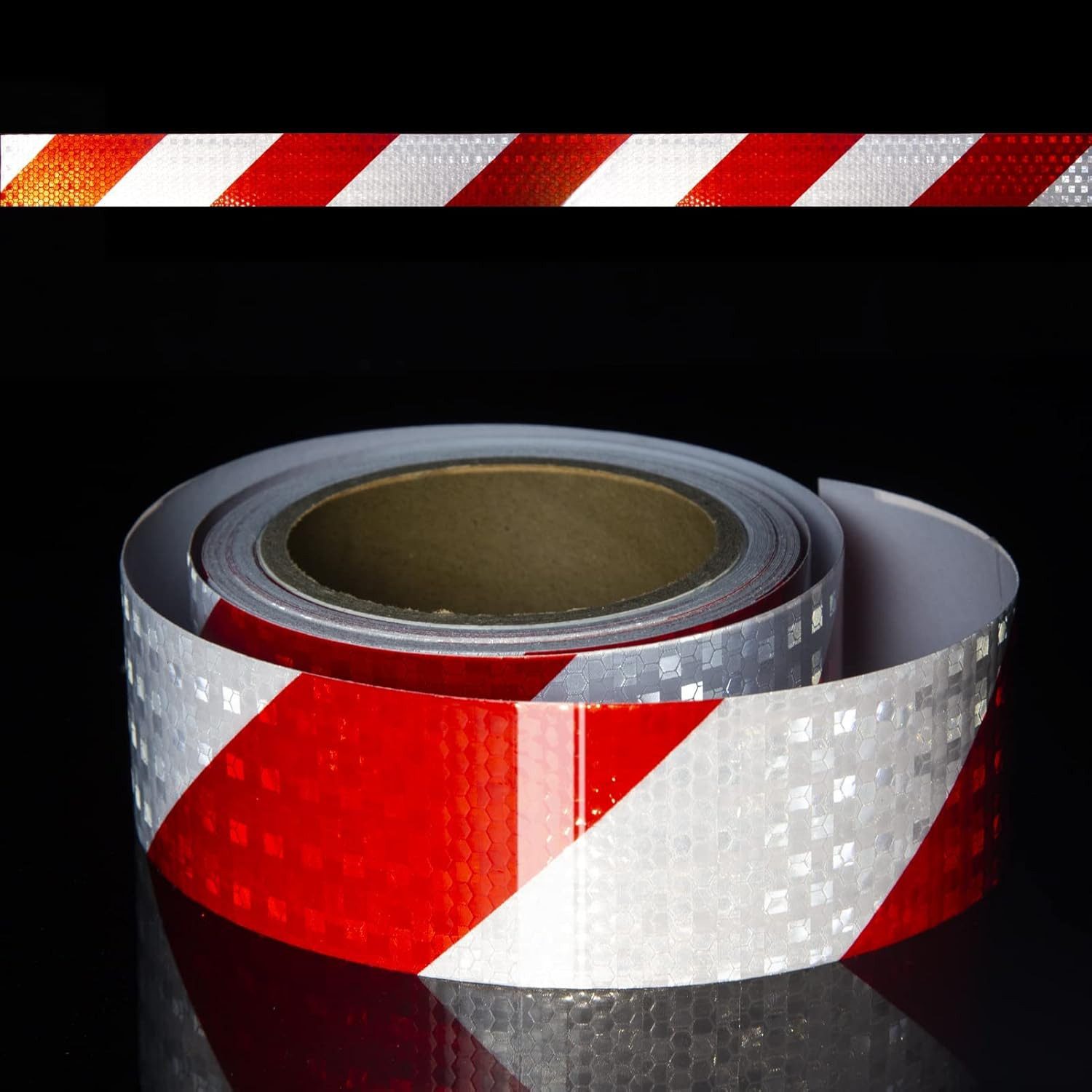 FELIXLEO Reflektorband Reflektierendes Klebeband Rot Weiß 10cmx10m Selbstklebend, (1 St)