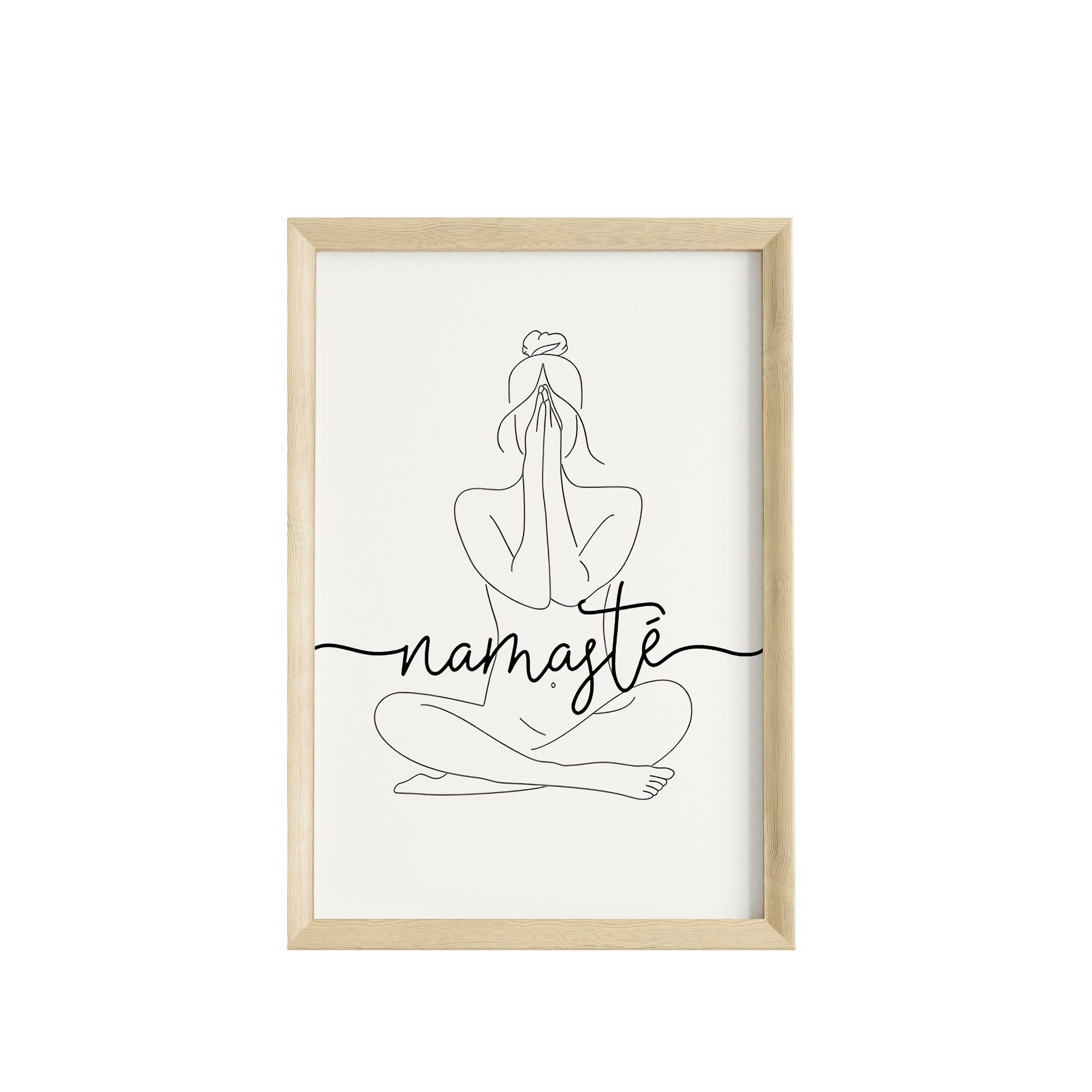 JUSTGOODMOOD Poster Premium ® Namaste Poster · Yoga · ohne Rahmen | Poster