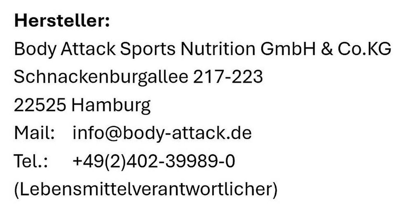 Body Attack Body Attack 100 % Whey Protein – 2,3 kg Pulver