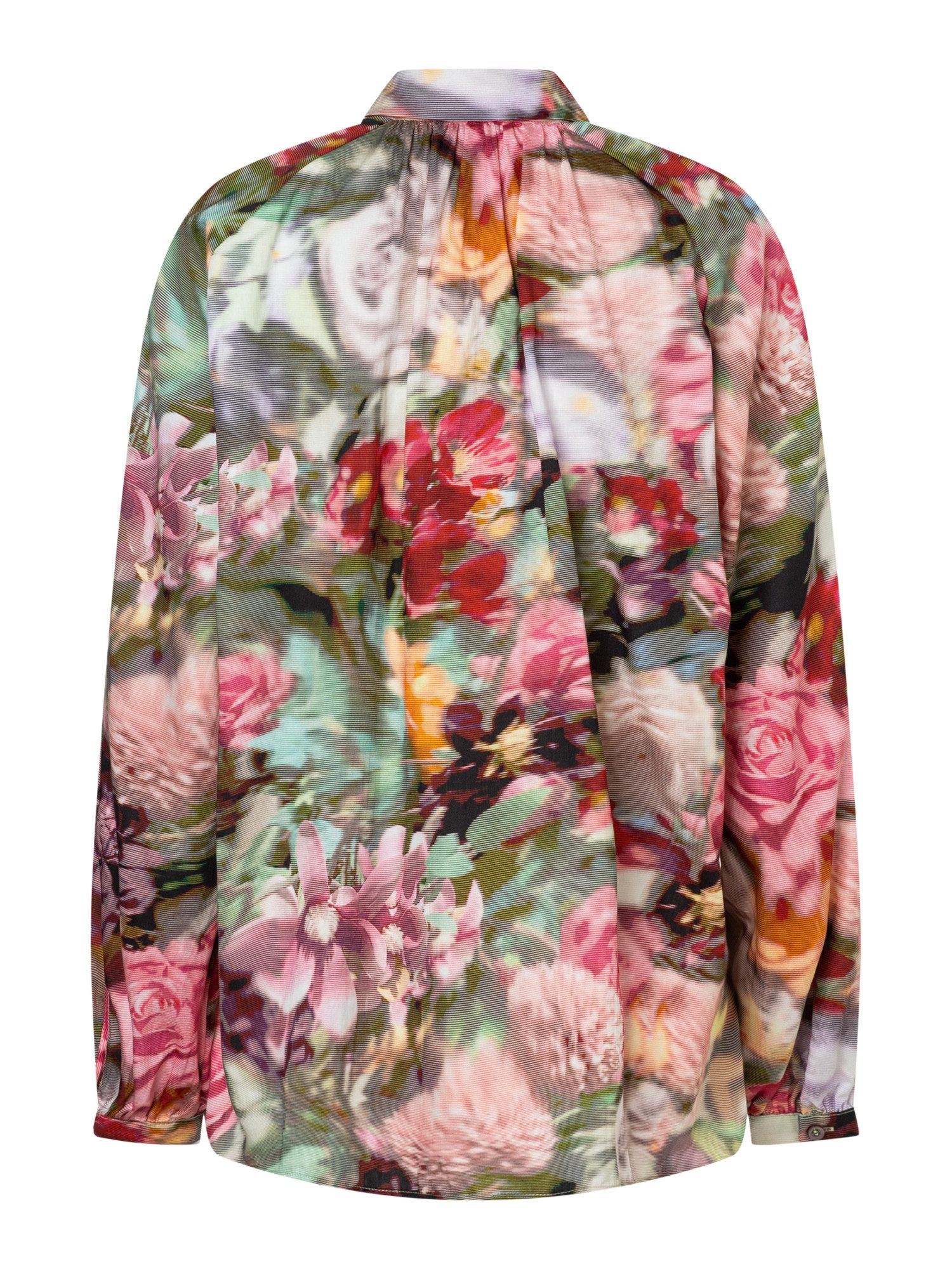 MORE&MORE Klassische Bluse weite Schluppenbluse mit Print