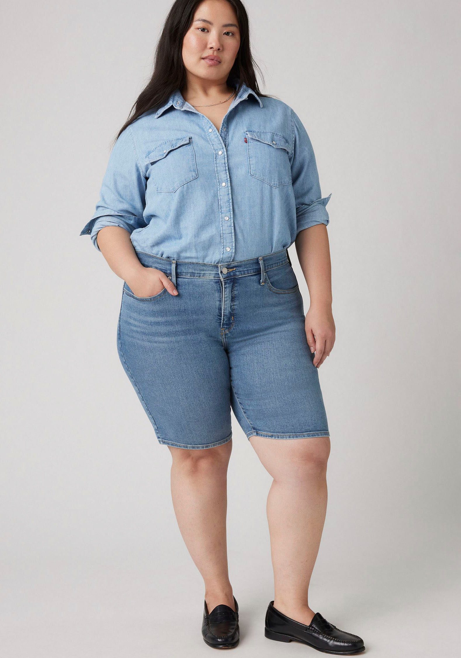 Levi's® Plus Shorts PL SHAPING BERMUDA DA Sommerhose im Five-Pocket Style günstig online kaufen