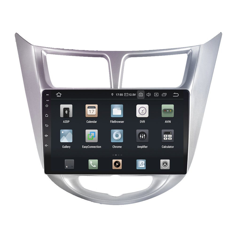 TAFFIO Für Hyundai Solaris Accent Verna 9" Touch Android Radio GPS CarPlay Einbau-Navigationsgerät