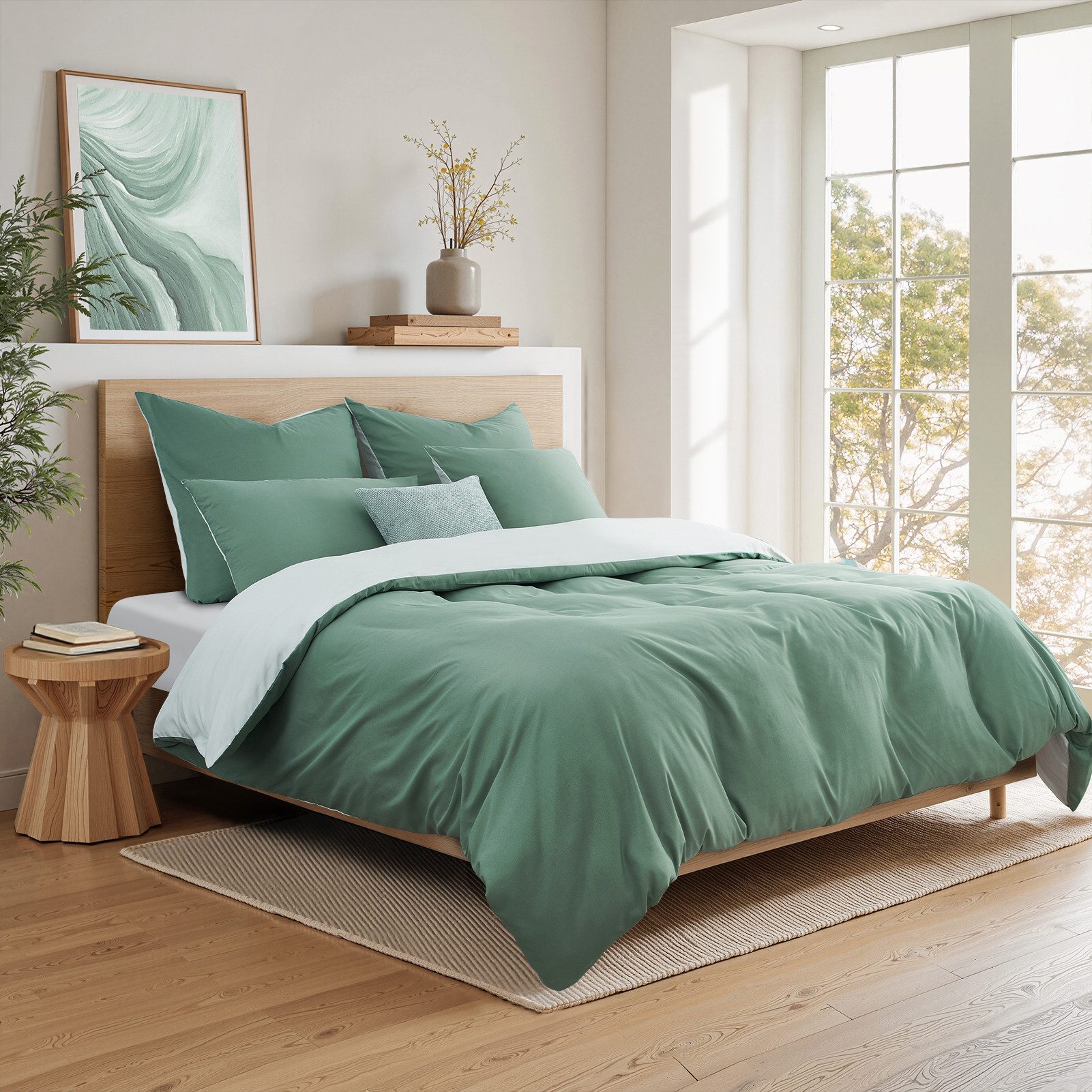 Topfinel Bettwäsche 135x200cm, Seersucker Bettwäsche-Sets, bügelfrei, aller günstig online kaufen