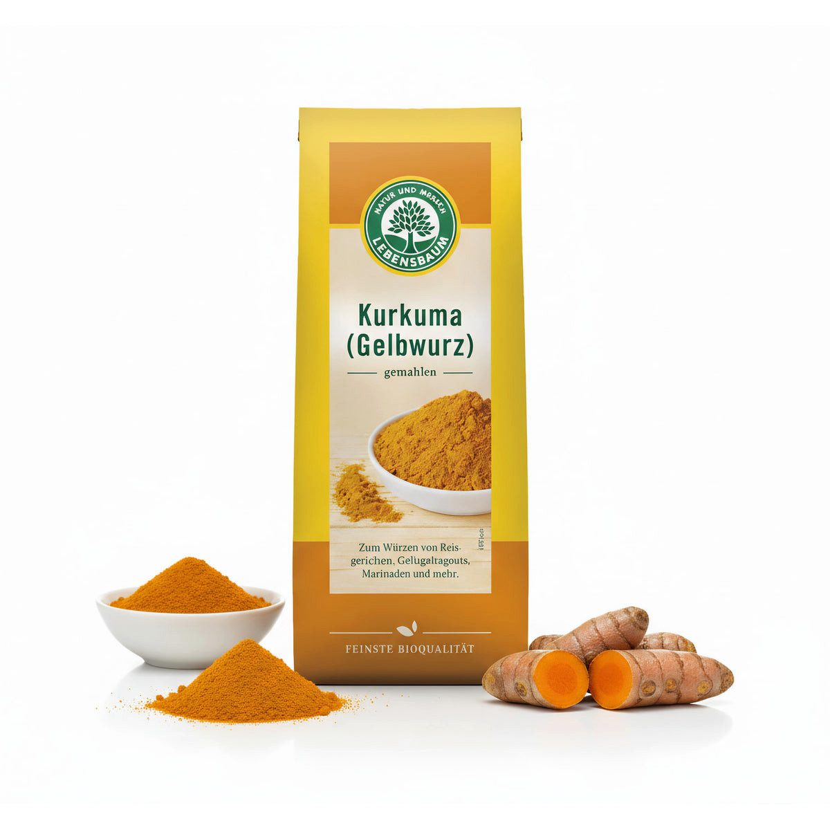 leben Lebensbaum Bio Kurkuma gemahlen Pulver, 1 er 50 g