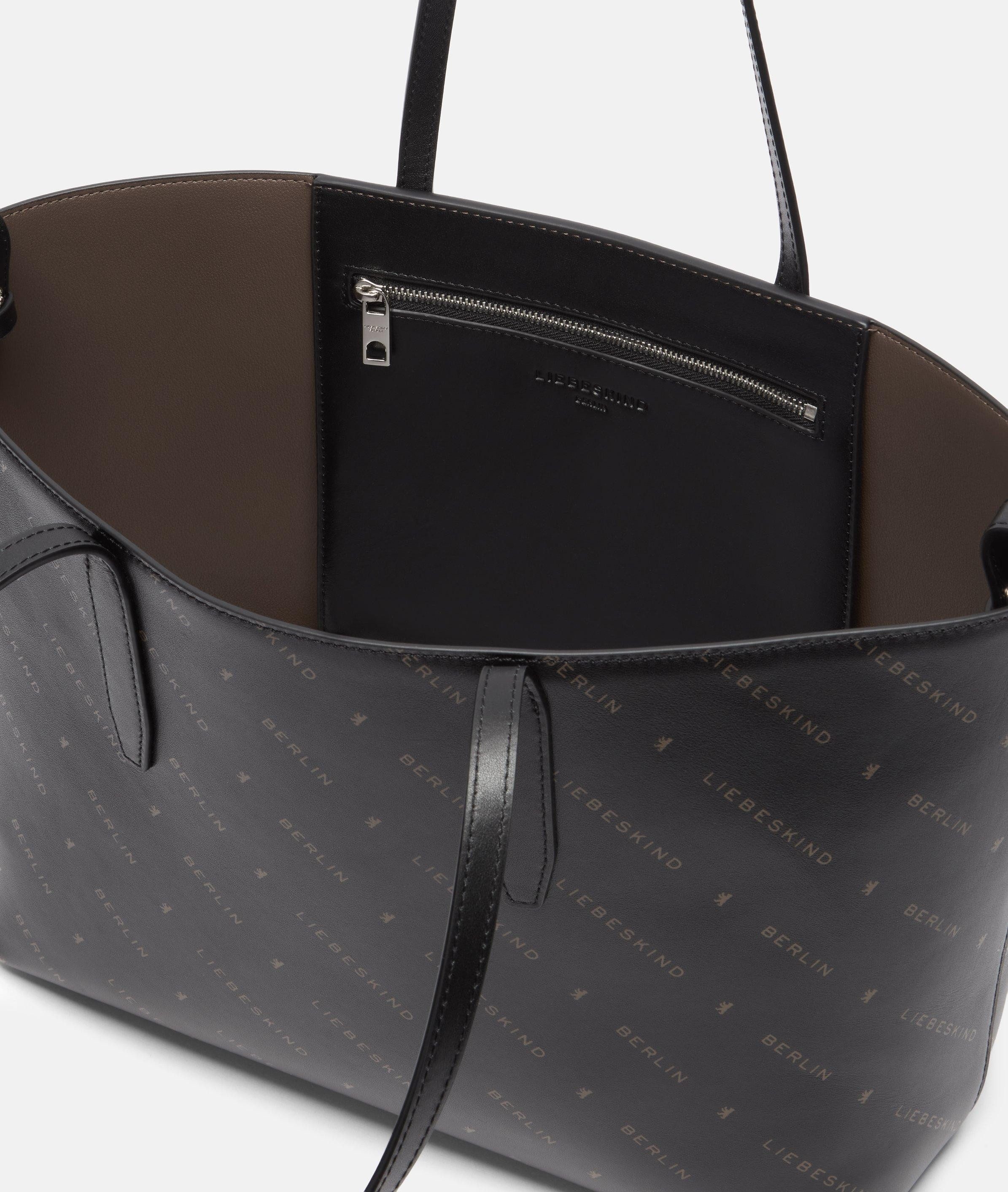 Liebeskind Berlin Shopper Monogram Shopper M, Shopper aus Leder mit Monogramm