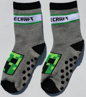 Minecraft Haussocken MINECRAFT Anti Slip Socken 2 stück Set