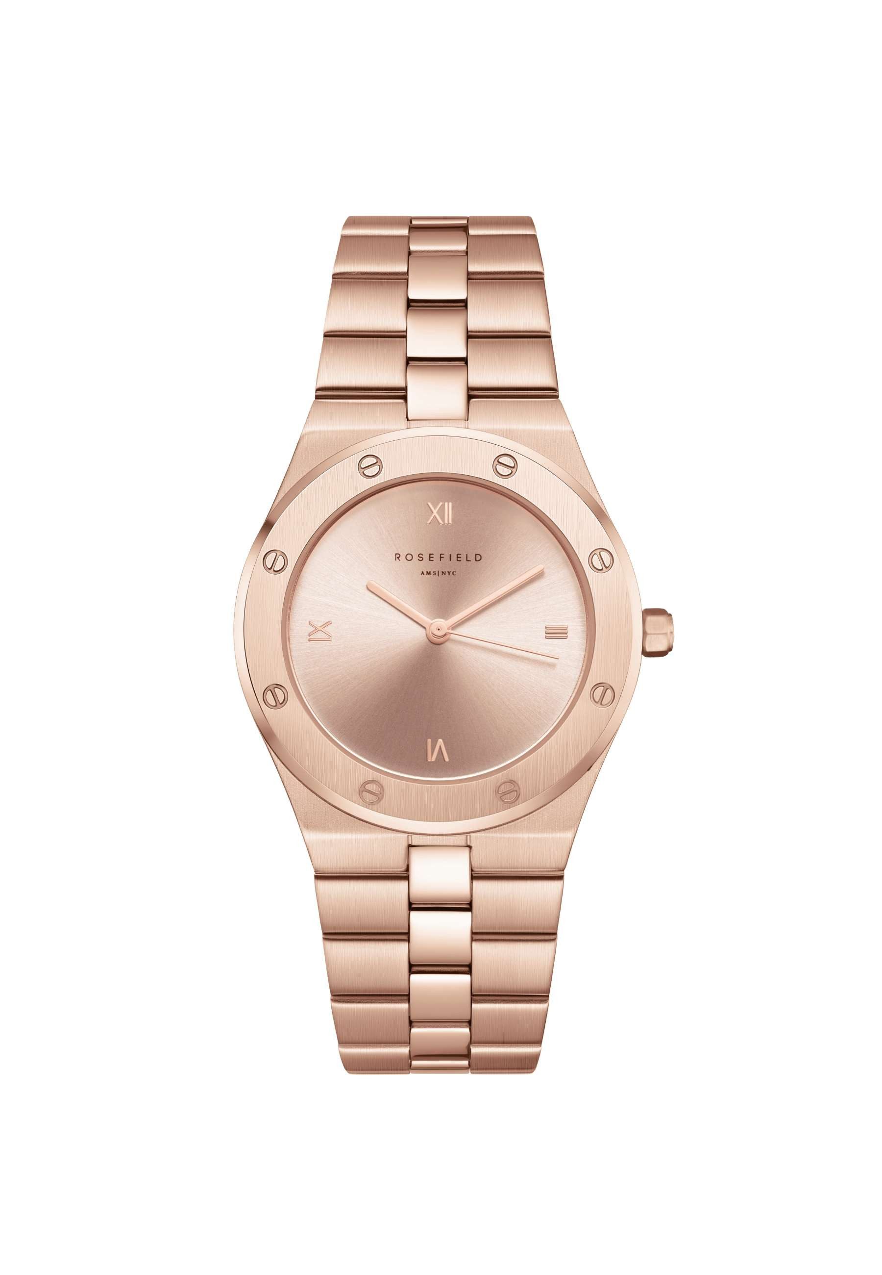 ROSEFIELD Quarzuhr ROSEFIELD Damenuhr Rose 40mm Rosegoldfarben