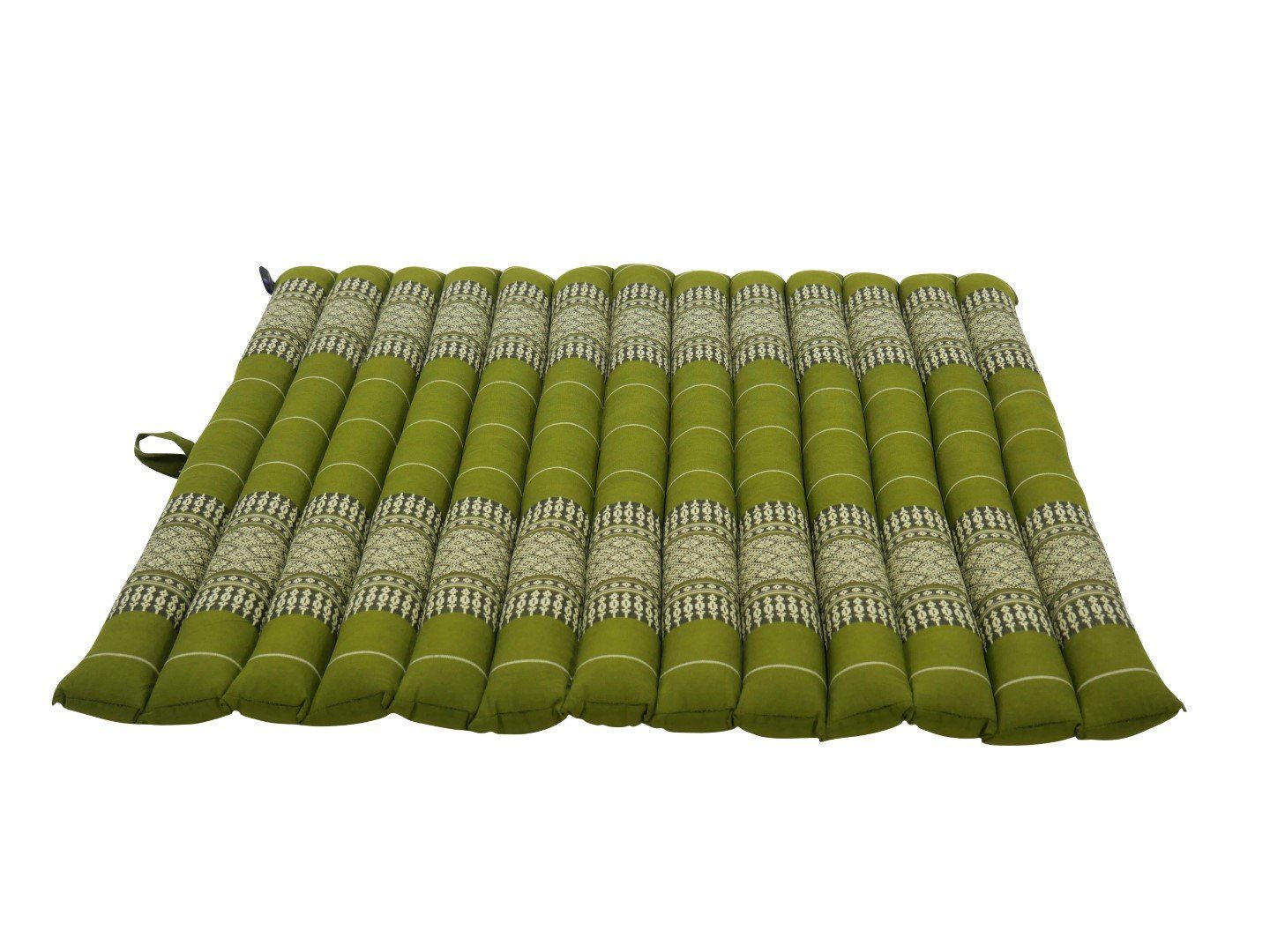my Hamam Yogakissen Zabuton Meditationsmatte rollbar grün orientalisch, angenehm, weich, unterstützend 69x78 cm | Bodensitzkissen
