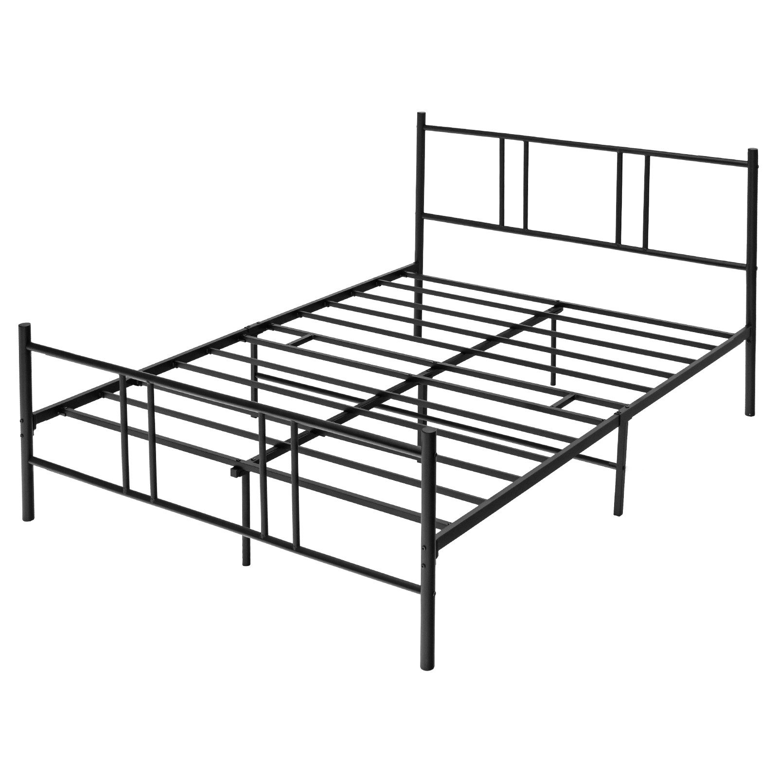 COSTWAY Bettgestell, 160x200cm, Metall, mit Lattenrost, günstig online kaufen