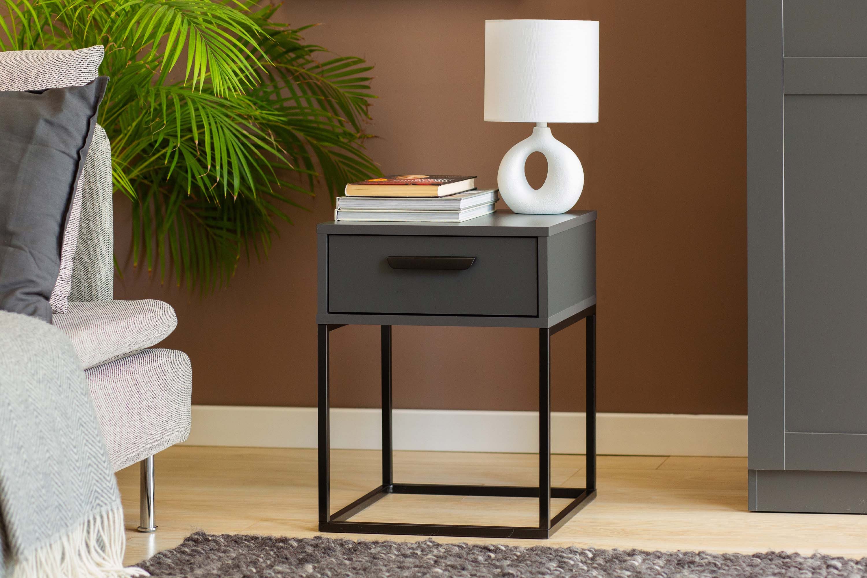 KONSIMO® Nachttisch RECTUS Nachtschrank, Modern, Beistelltisch, hergestellt günstig online kaufen