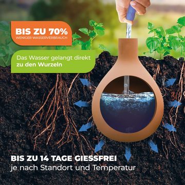 Bio Green Bewässerungssystem Olla Pflanzenbewässerung "Hydro Max" in den Größen 1 L / 3 L / 6,5 L, (4-tlg)